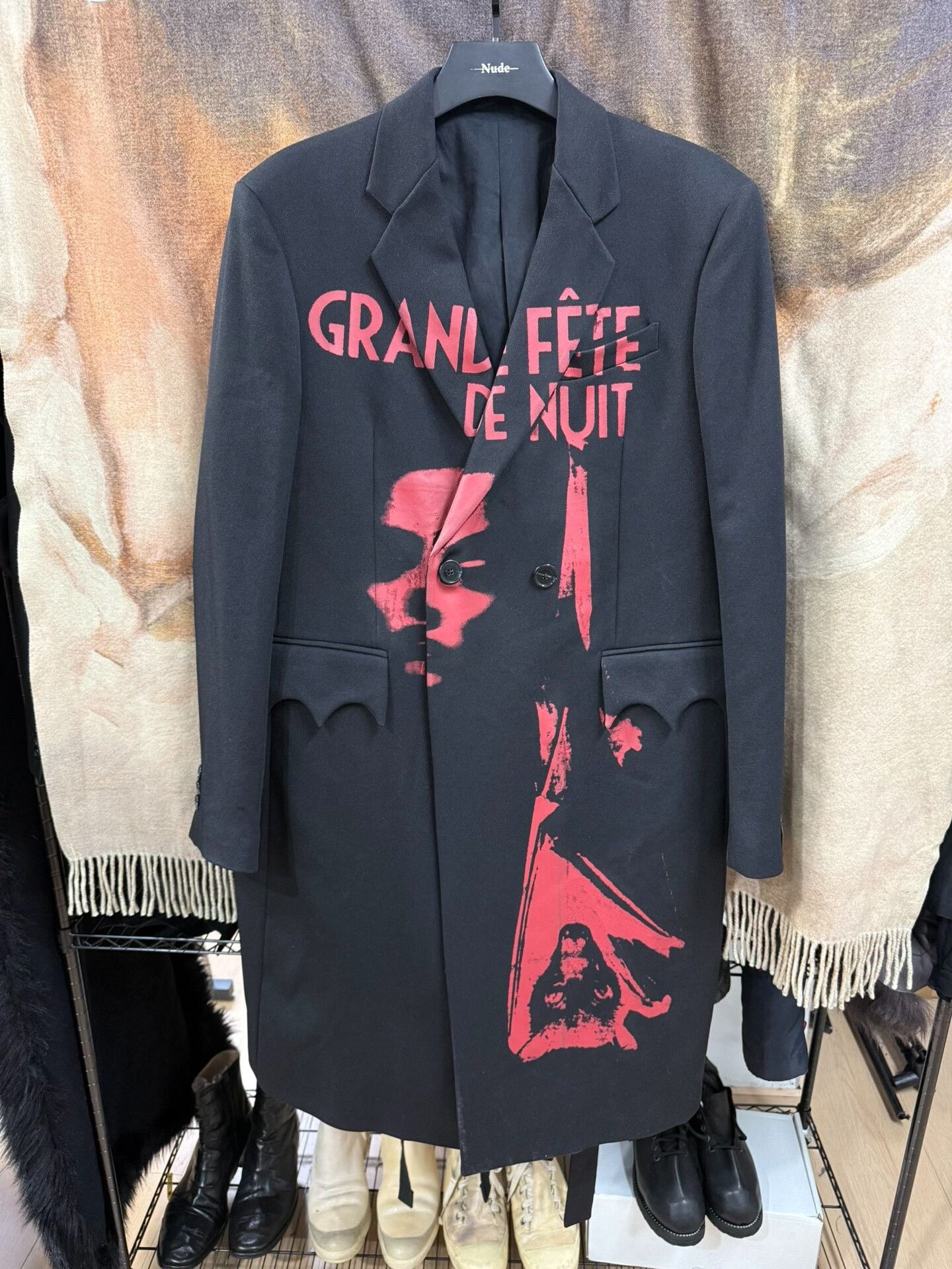 Raf Simons raf simons painted wool coat size 48 Size US L / EU 52-54 / 3 - 1 Thumbnail