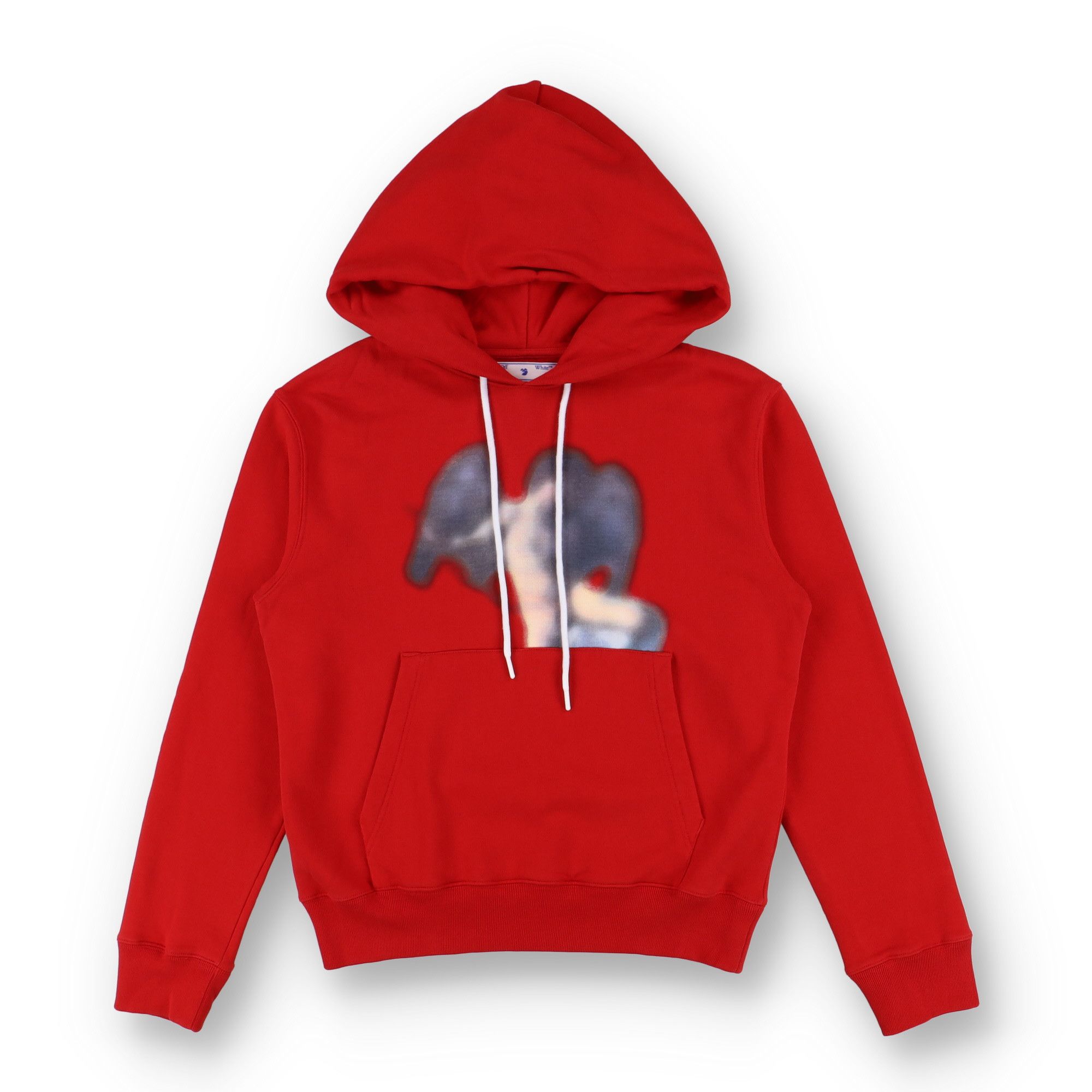 Off-White Red Blurred Caravaggio Arrows Hoodie Size US M / EU 48-50 / 2 - 1 Thumbnail