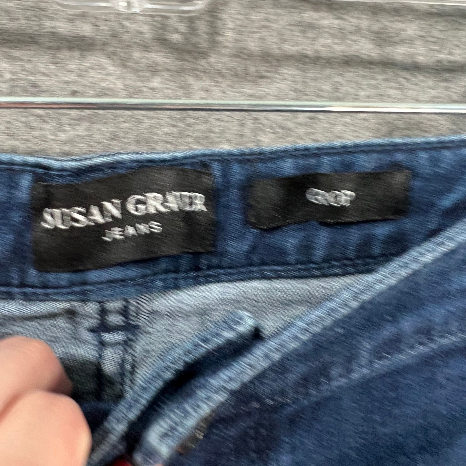 Other Susan Graver Stretch Denim Jean with Dip Dye Detail Bleached Size 22" - 3 Thumbnail