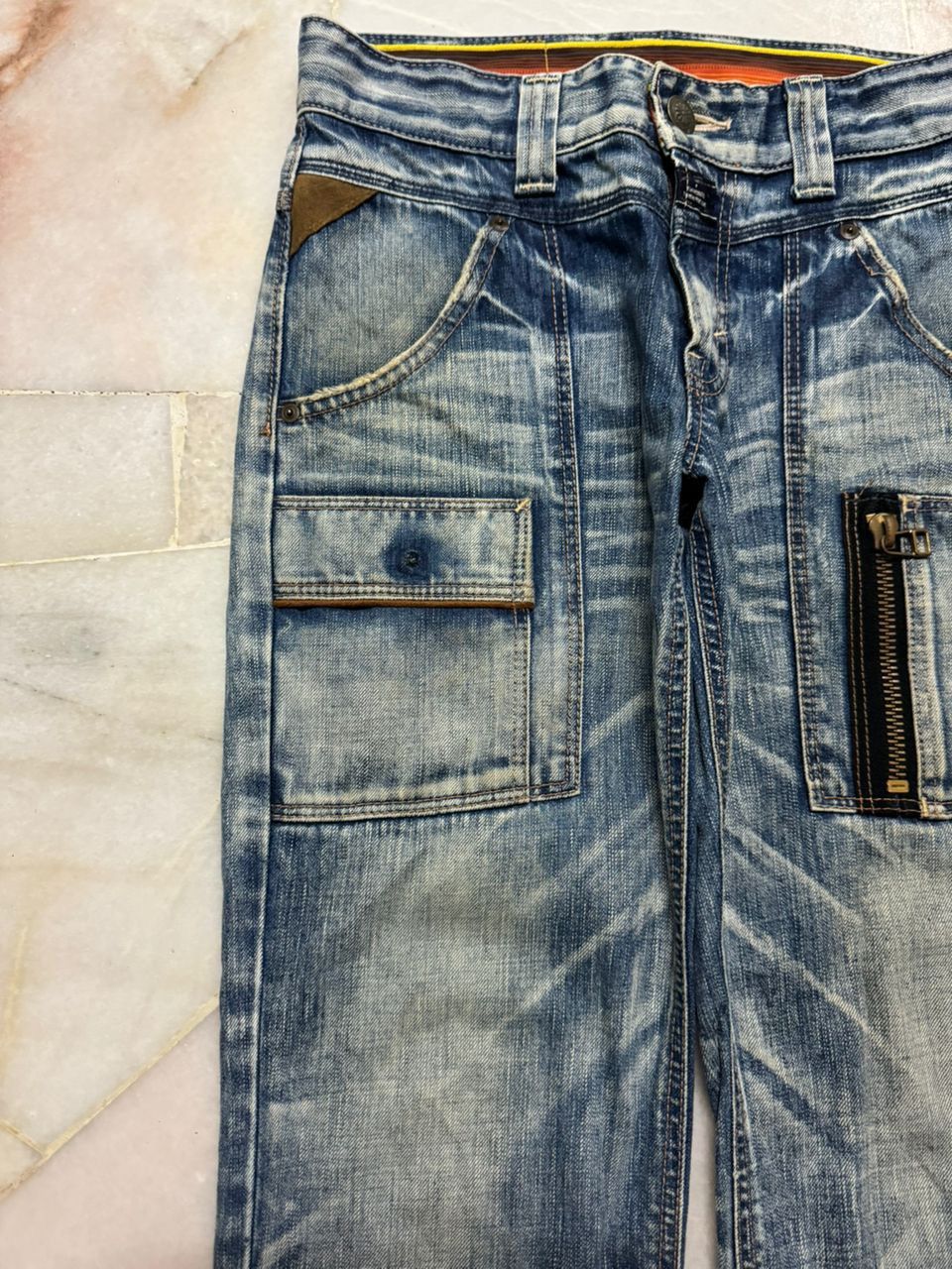 Edwin 💥Insane💥90s Style Edwin Blue Trip Rusty Mudwash Bushpants Size US 29 - 4 Thumbnail