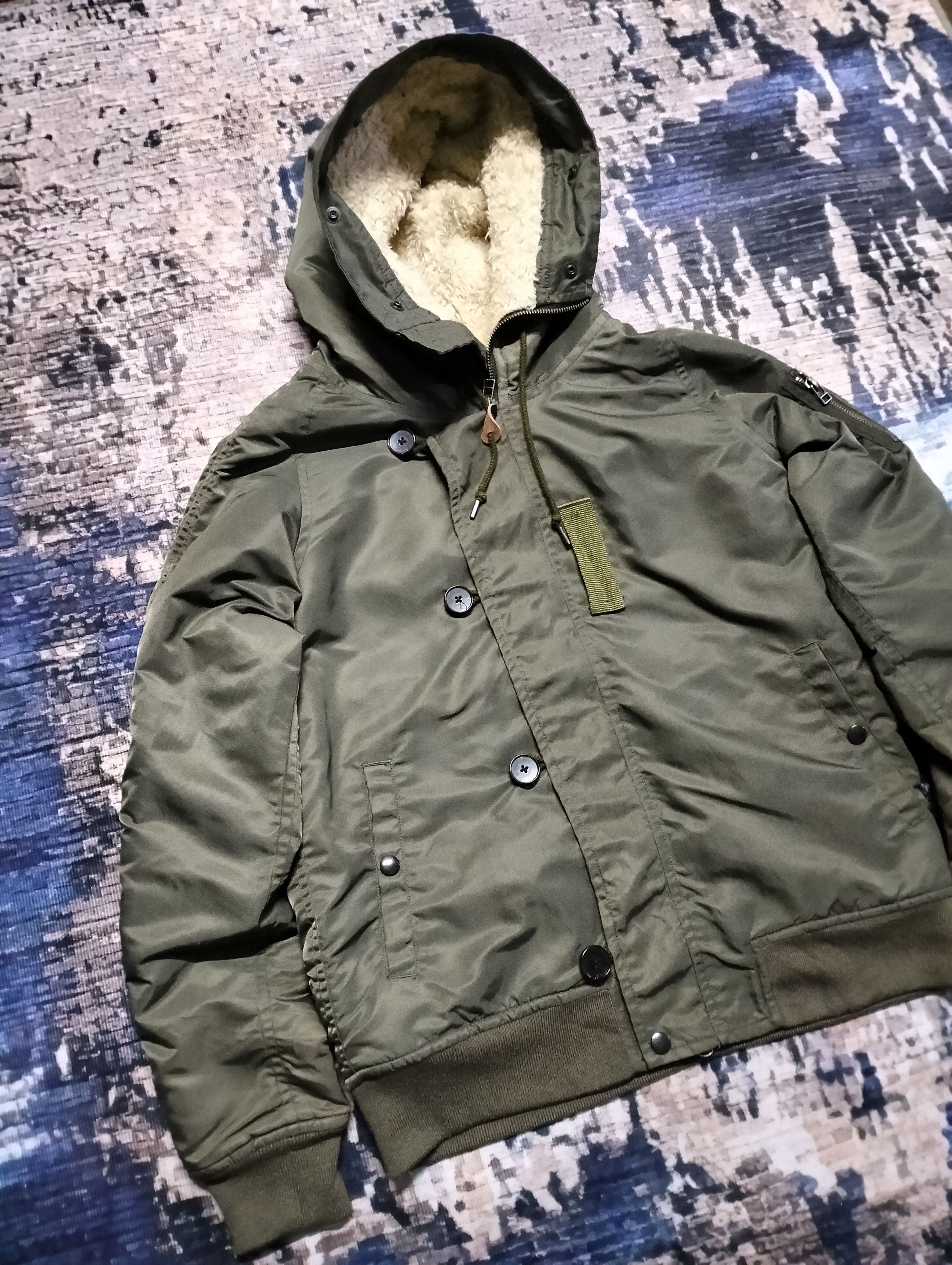 STUDIOUS Studious Japan N-2B Sherpa Lined Hoodie Zipper Jacket Size US M / EU 48-50 / 2 - 6 Thumbnail