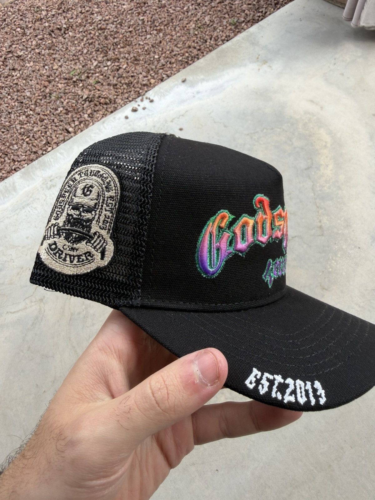 Godspeed Godspeed GS Forever Gradient Trucker Hat Black Hawaiian Size ONE SIZE - 3 Thumbnail