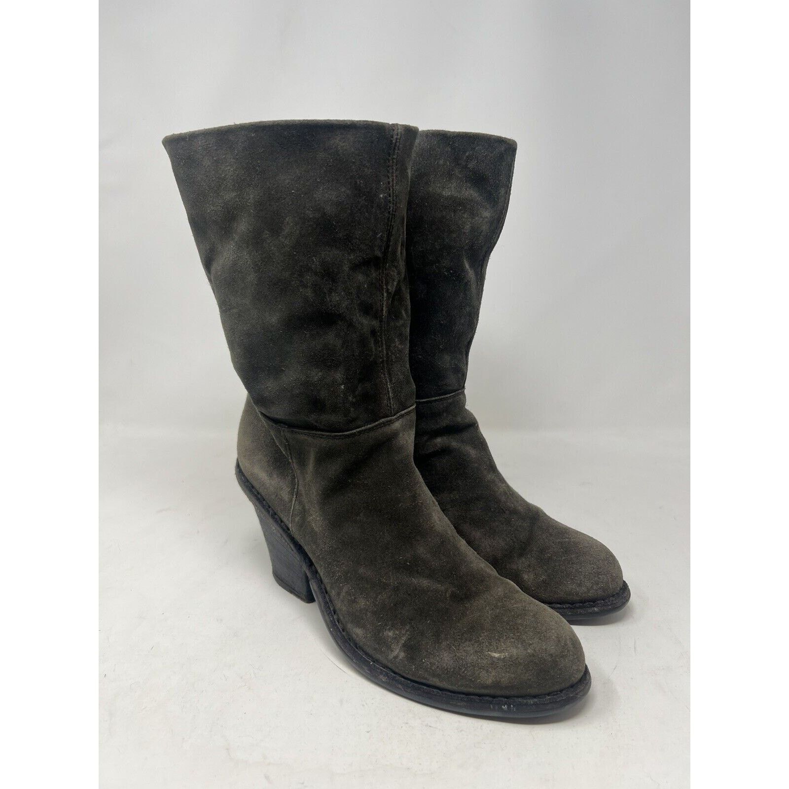 Fiorentini + Baker Fiorentini Baker Gray suede Leather Pull on Women’s Boots 39 Size US 8 / IT 38 - 1 Thumbnail