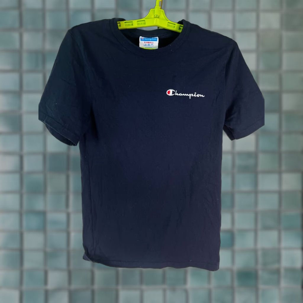 Champion Champion Logo Mens T Shirt Short Sleeve Teal Blue XS Size US XS / EU 42 / 0 - 1 Thumbnail
