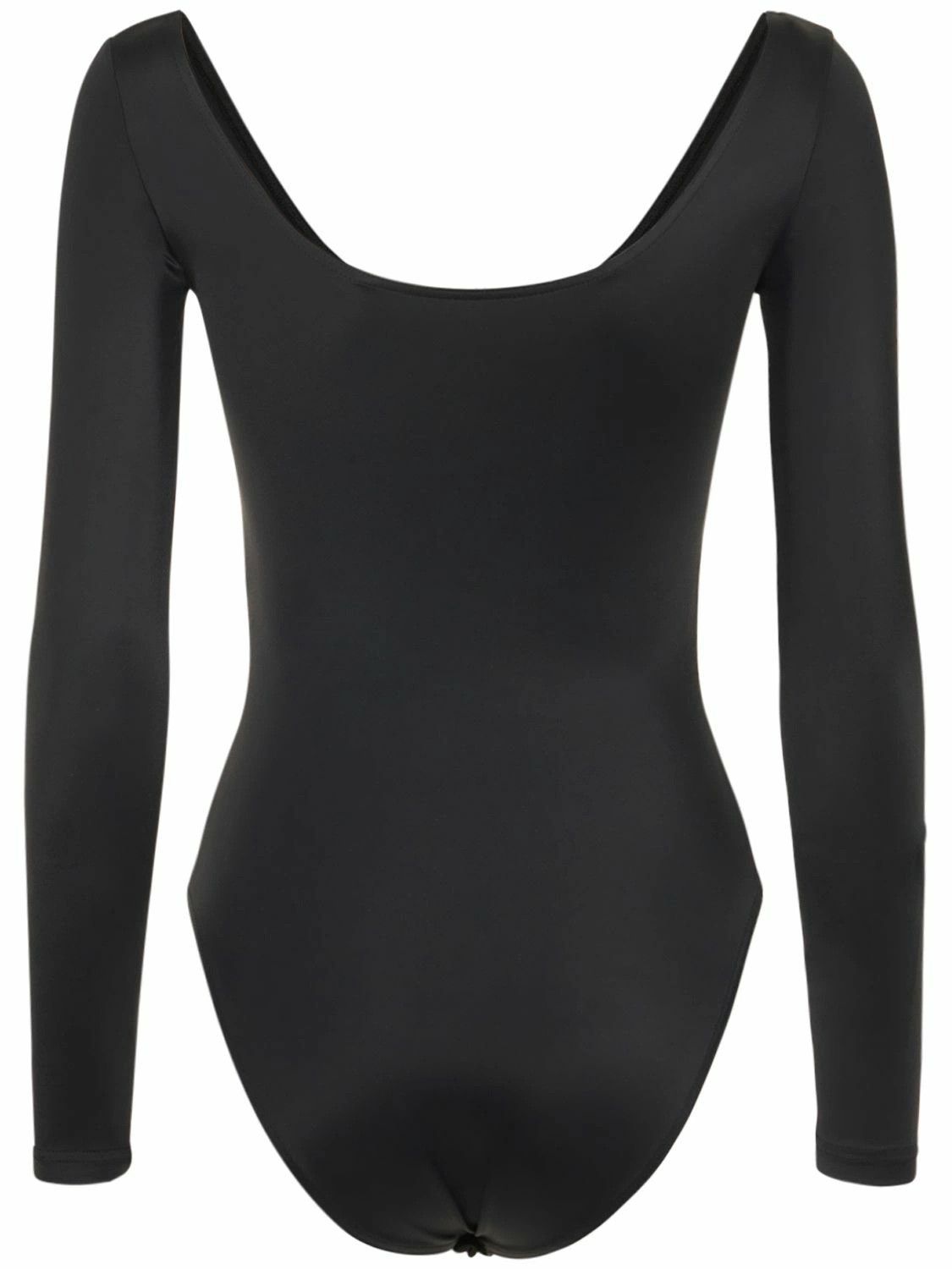 Balenciaga o1bcso1str1024 Dancer Bodysuit in Black Size L / US 10 / IT 46 - 5 Thumbnail