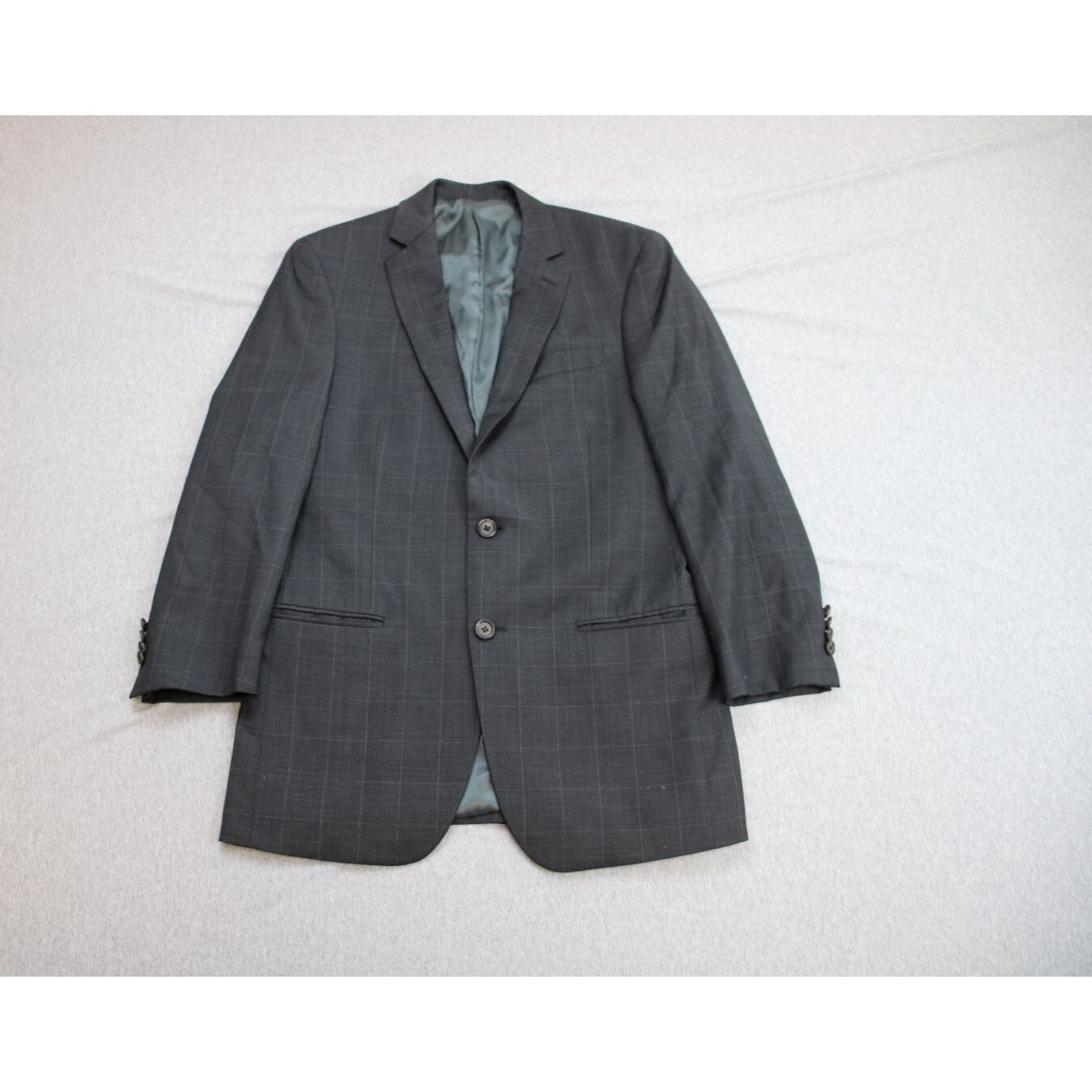 Lauren Ralph Lauren Lauren Ralph Lauren Blazer Men 36R Gray Check 100% Wool Size 36R - 1 Thumbnail