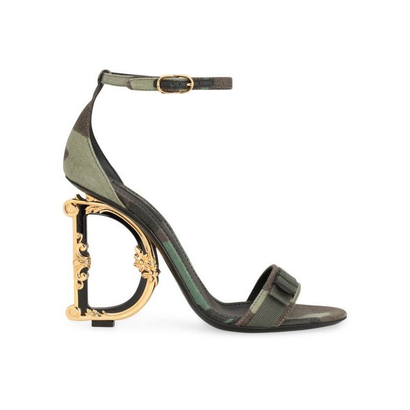 Dolce & Gabbana Dolce&Gabbana Keira Camouflage Sandals sz. 38.5 EU Size US 8.5 / IT 38.5 - 1 Thumbnail