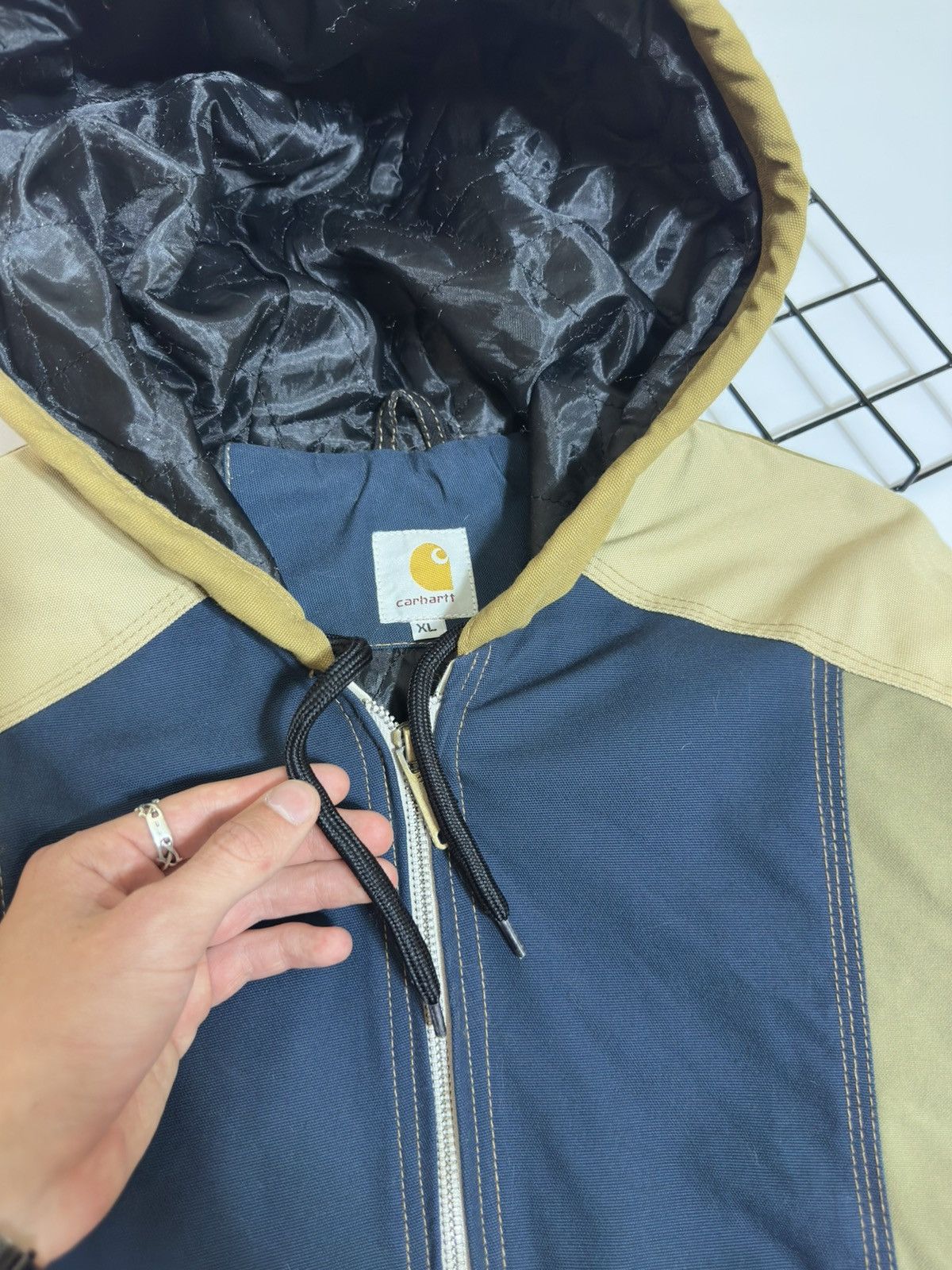 Carhartt Vintage Reworked Carhartt Patchwork Canvas Active Jacket Size US XL / EU 56 / 4 - 9 Thumbnail