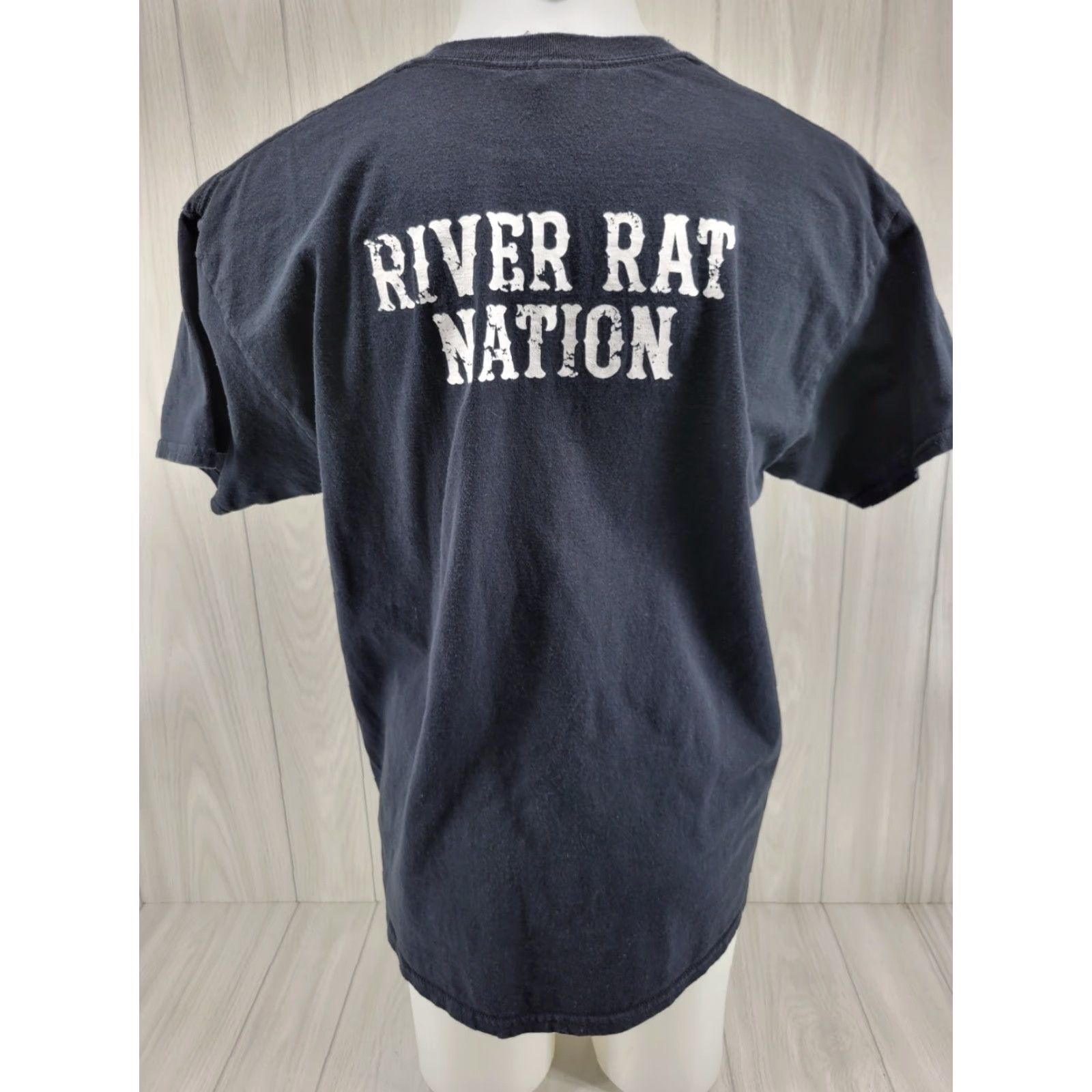 Gildan Tommy Crowder Band River Rat Nation Shirt Men's XL Black T-Shirt Short Sleeve Gildan Regular Fit Size US XL / EU 56 / 4 - 7 Thumbnail