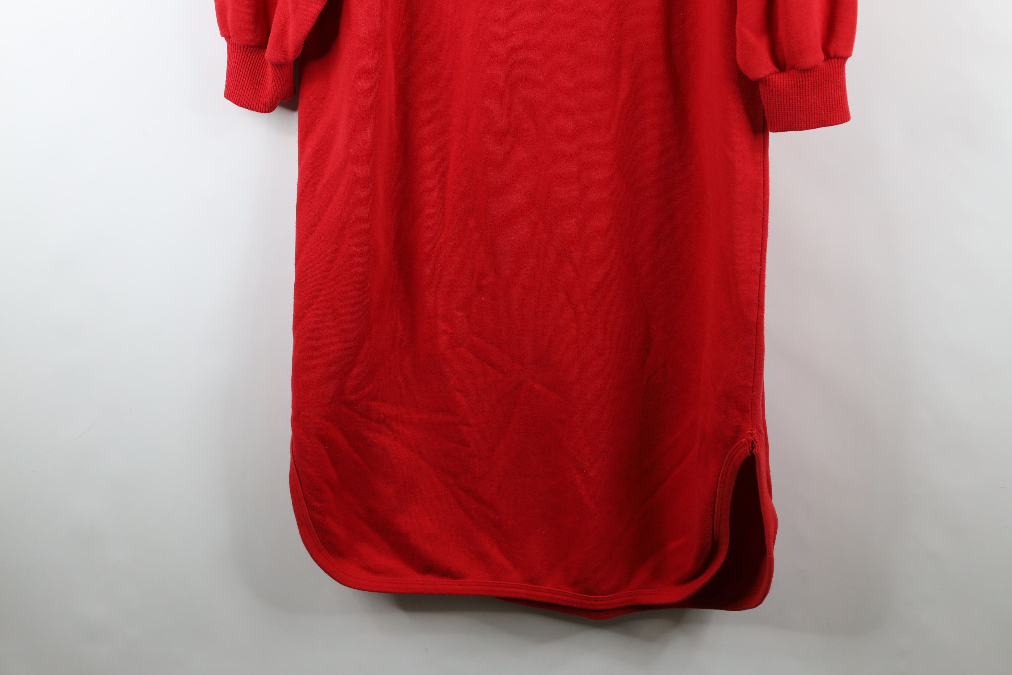 Vintage Vintage 90s Cat Dog Piano Night Gown Sweatshirt Red Size M / US 6-8 / IT 42-44 - 16 Thumbnail