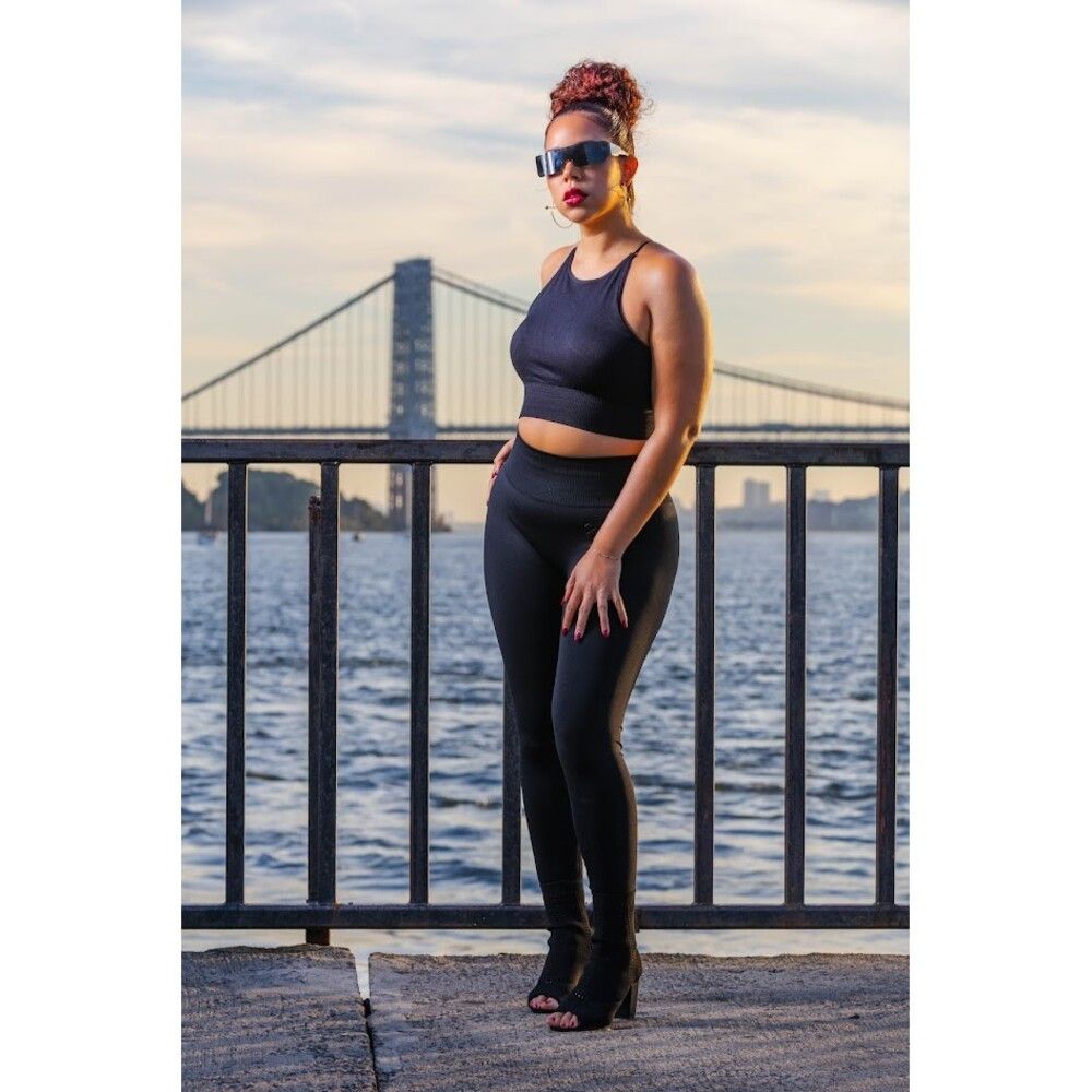 Other Black Strappy Sports Bra Crop Top Open Back Athleisure Yoga Size S / US 4 / IT 40 - 3 Thumbnail
