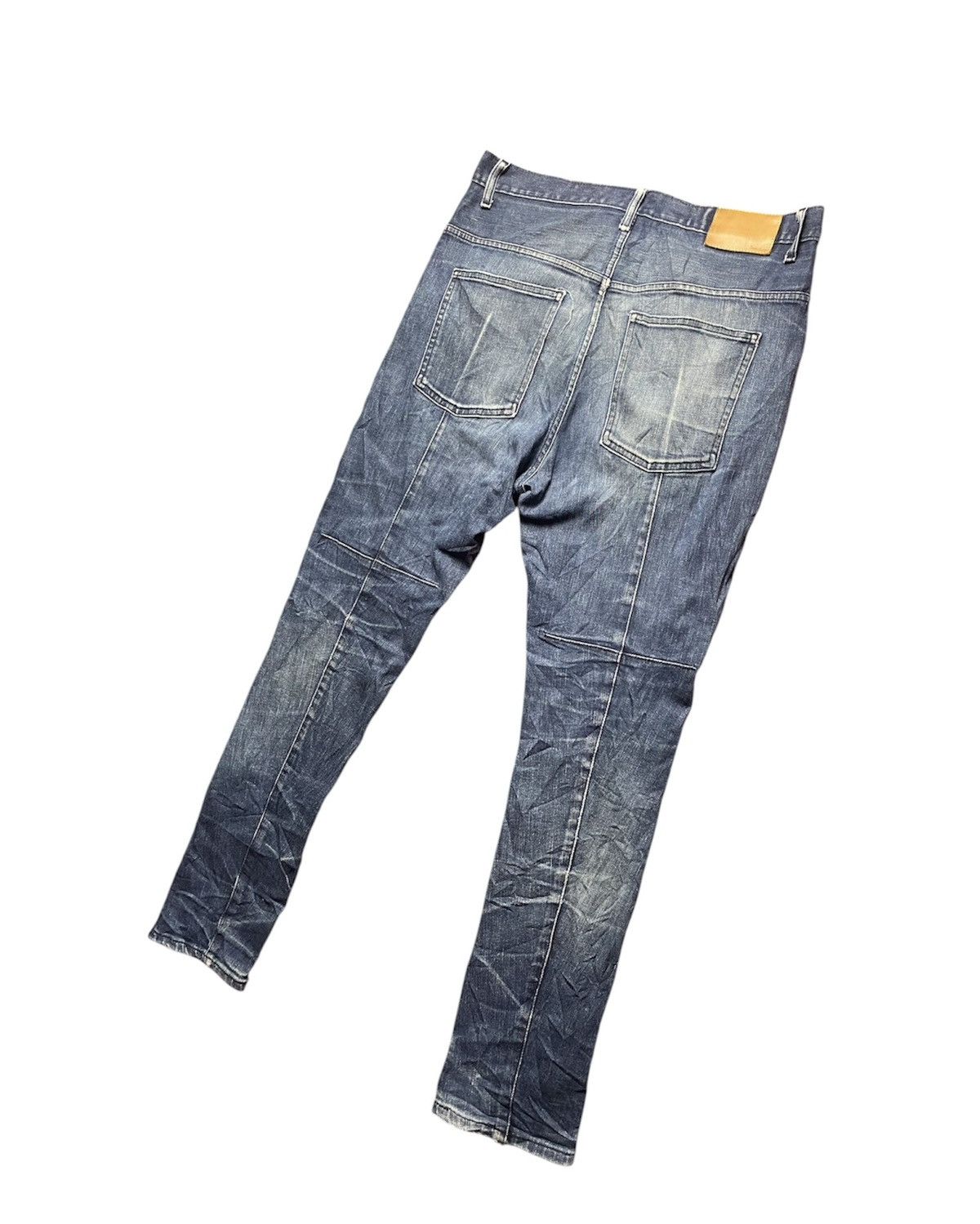 Beams Plus × Hysteric Glamour × Japanese Brand Vintage Beams Co Ltd Faded Distress Skinny Jeans Size US 32 / EU 48 - 7 Thumbnail