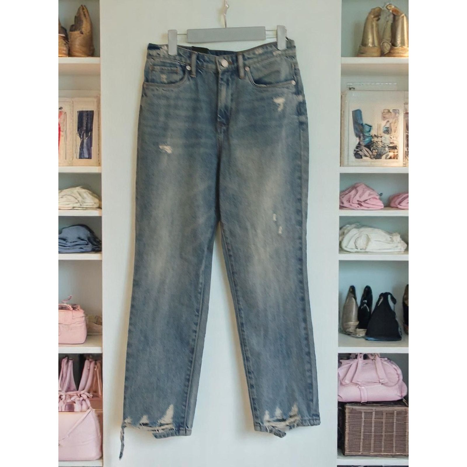 BLANKNYC NWT - Blank NYC Madison Crop High Rise Distress Jeans 27 Size 27" / US 4 / IT 40 - 3 Thumbnail