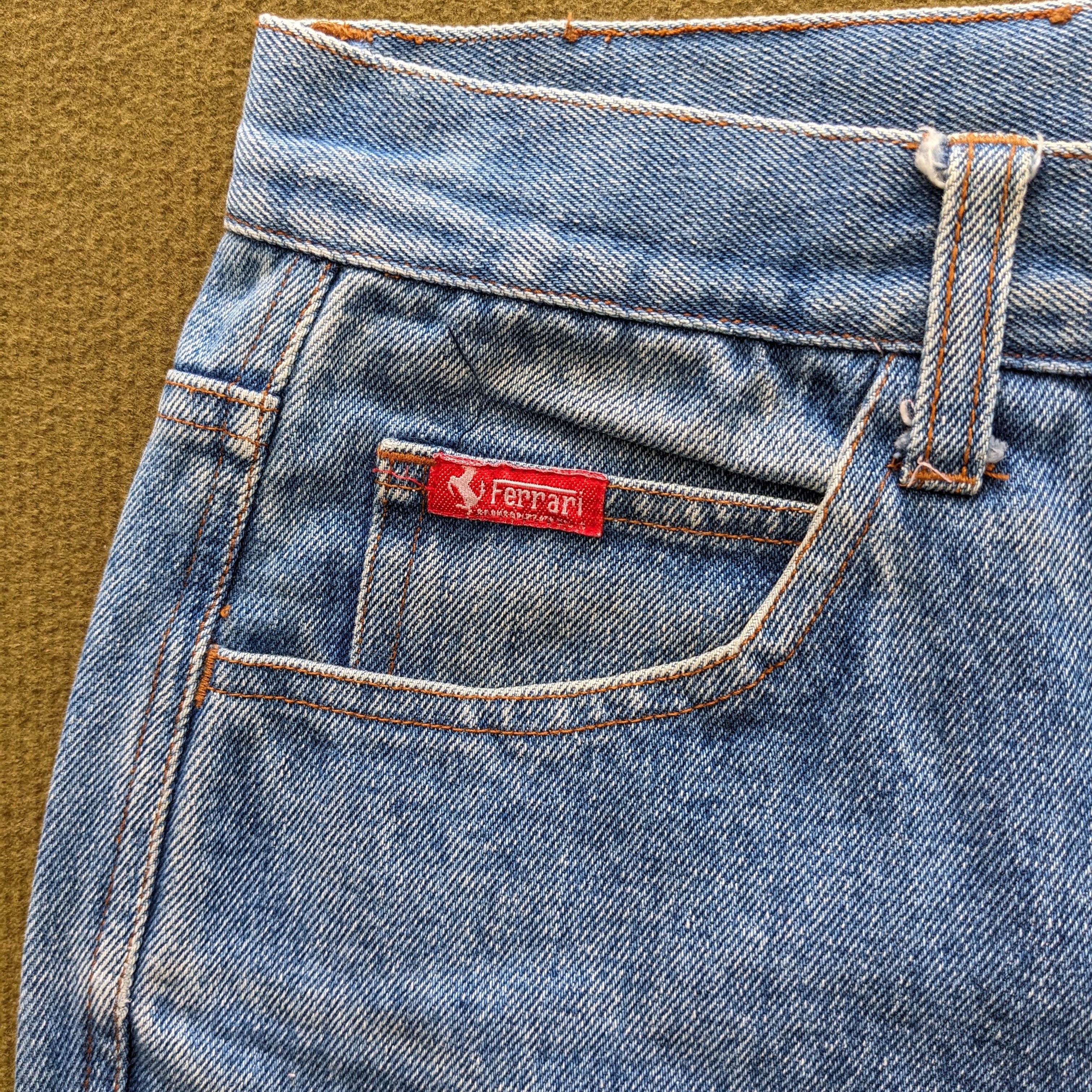 Ferrari Vintage MAGNETI MARELLI FERRARI Luxury Brand Jeans Size US 29 - 4 Thumbnail