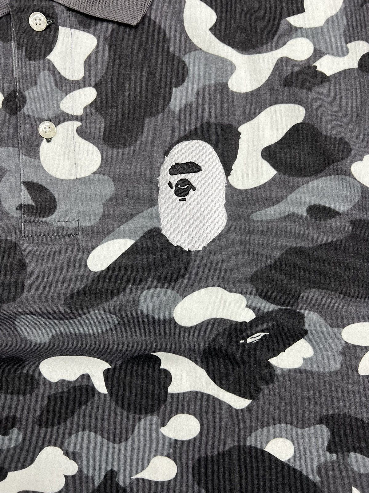 Bape Bape City Camo Ape Head Polo T-Shirt Size US XL / EU 56 / 4 - 2 Thumbnail