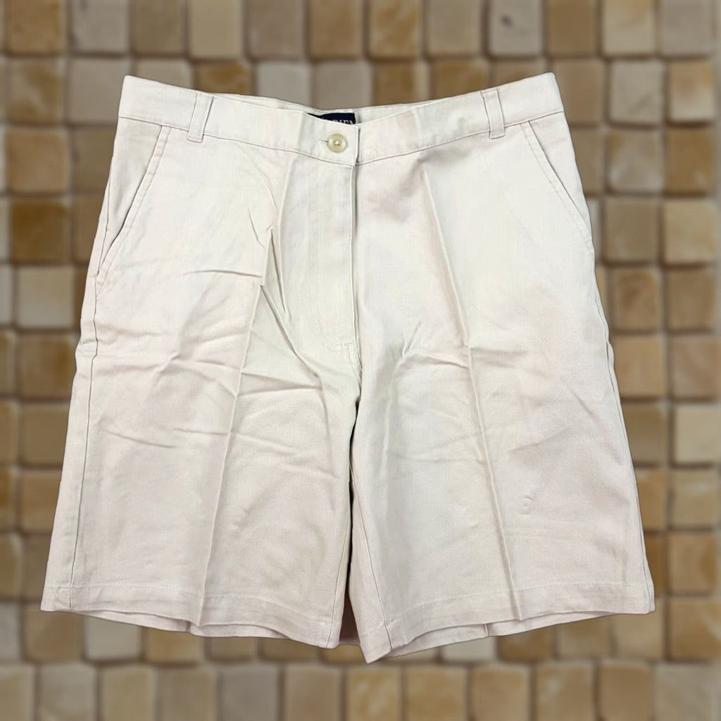 Tres Bien VINTAGE Tres Bien Chinos Shirt Women 12 Beige Flat Front Casual Outdoor Golf Tennis 90s Retro Sports Size 34" / US 12 / IT 48 - 1 Thumbnail