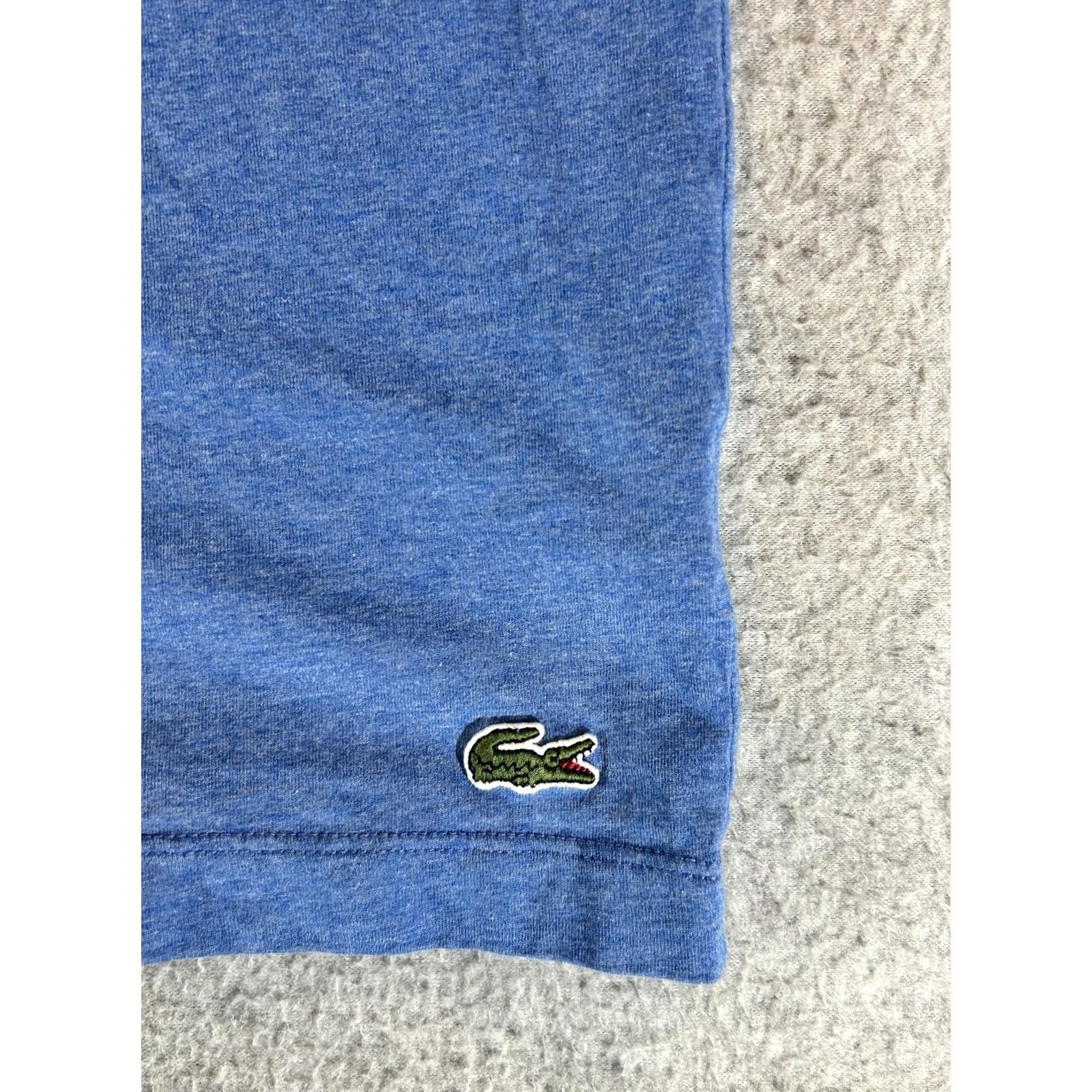 Lacoste Lacoste Shirt Mens 3XL Blue Script Graphic Short Sleeve Crew Tee Big Tall 3XLB Size US XXL / EU 58 / 5 - 2 Thumbnail
