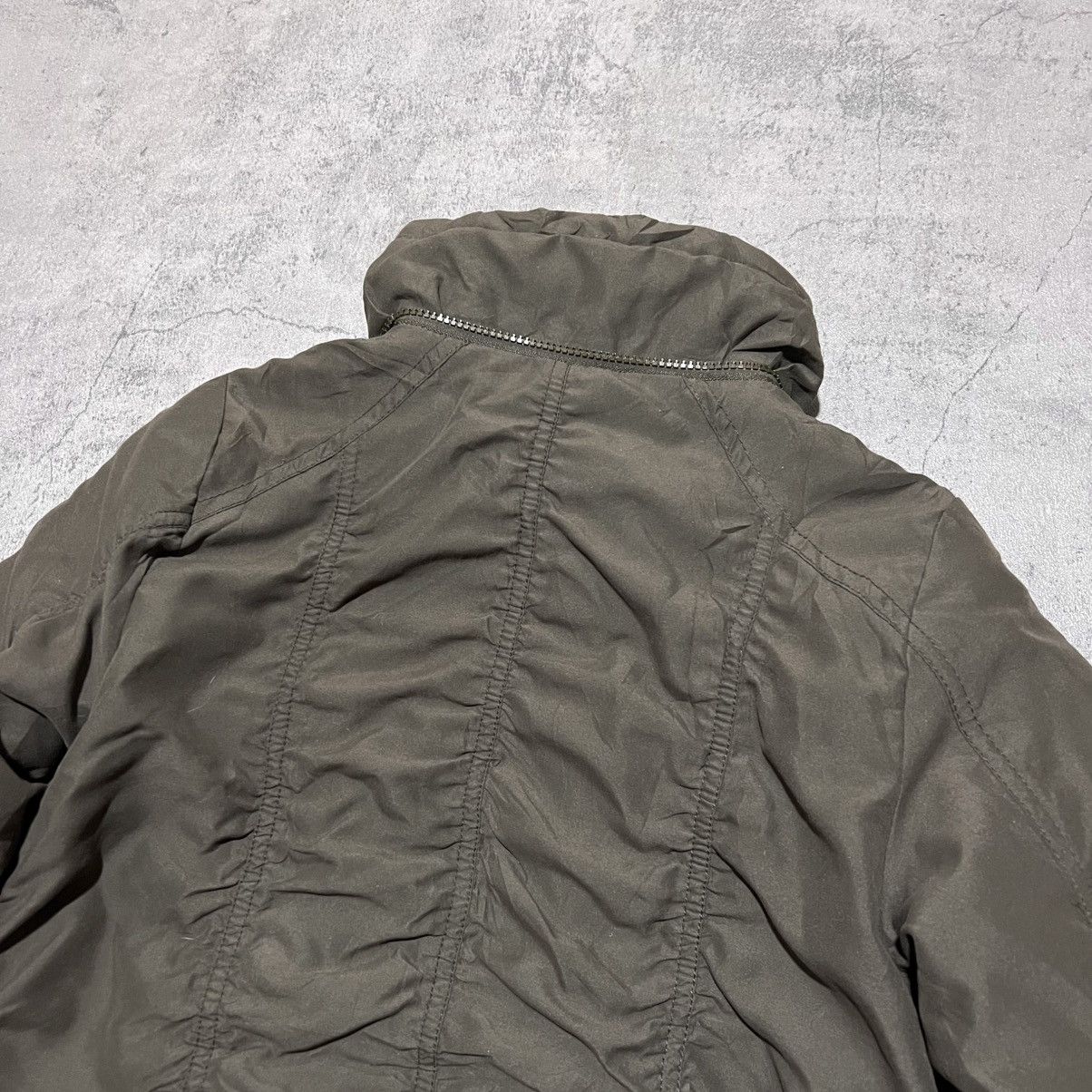 Japanese Brand Vintage Japanese Faux Fur Hood Nylon Bomber Jacket GOA Style Size L / US 10 / IT 46 - 7 Thumbnail