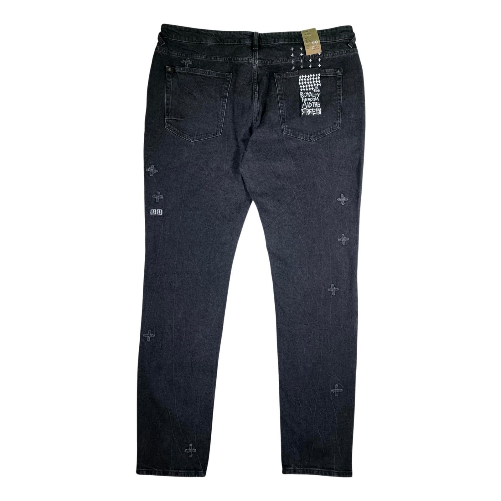 Ksubi Ksubi Plus Monogram Black Jeans Size US 40 / EU 56 - 2 Thumbnail