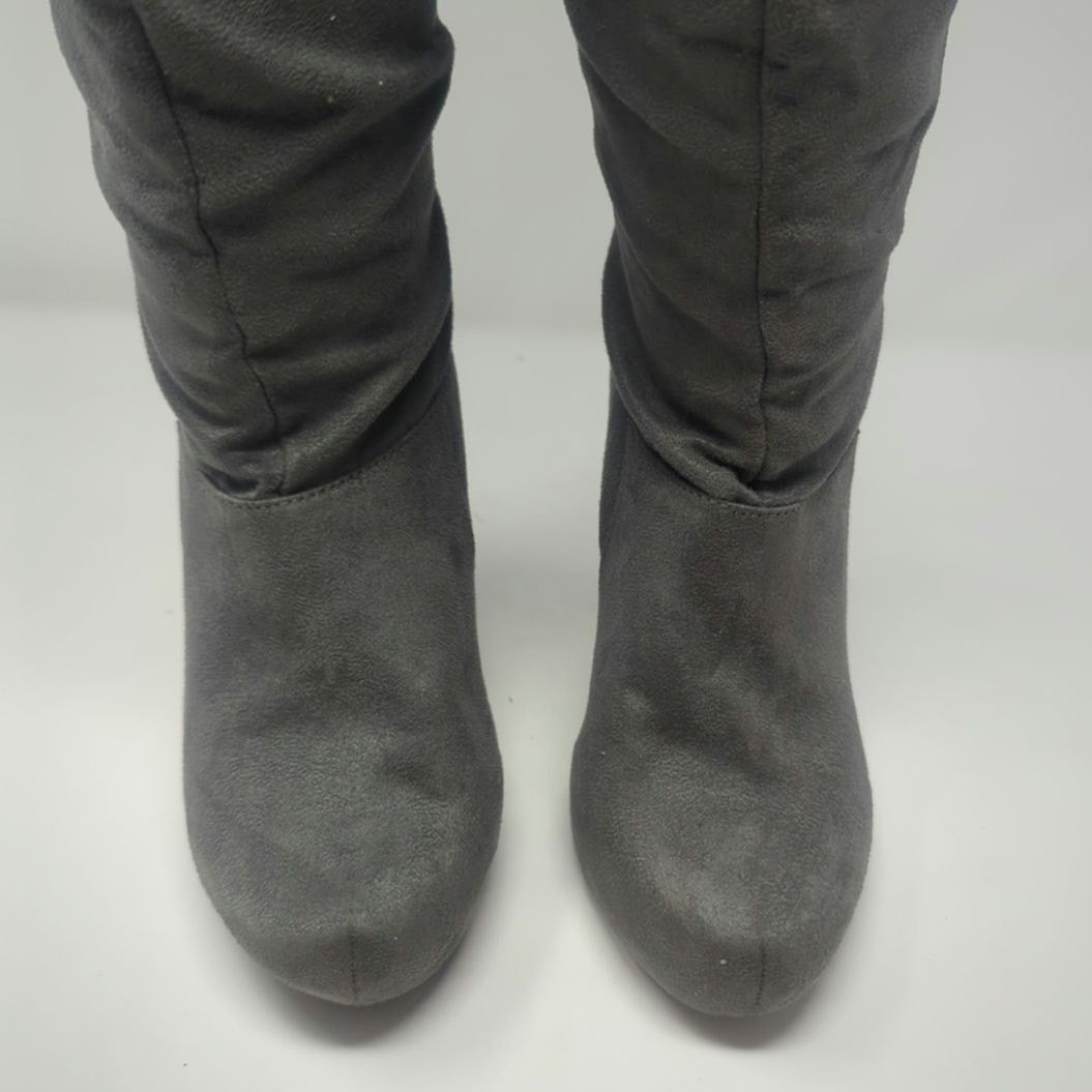 Other Michael Antonio Mckenzie Suede Grey Knee High Size 7.5 Size US 7.5 / IT 37.5 - 3 Thumbnail