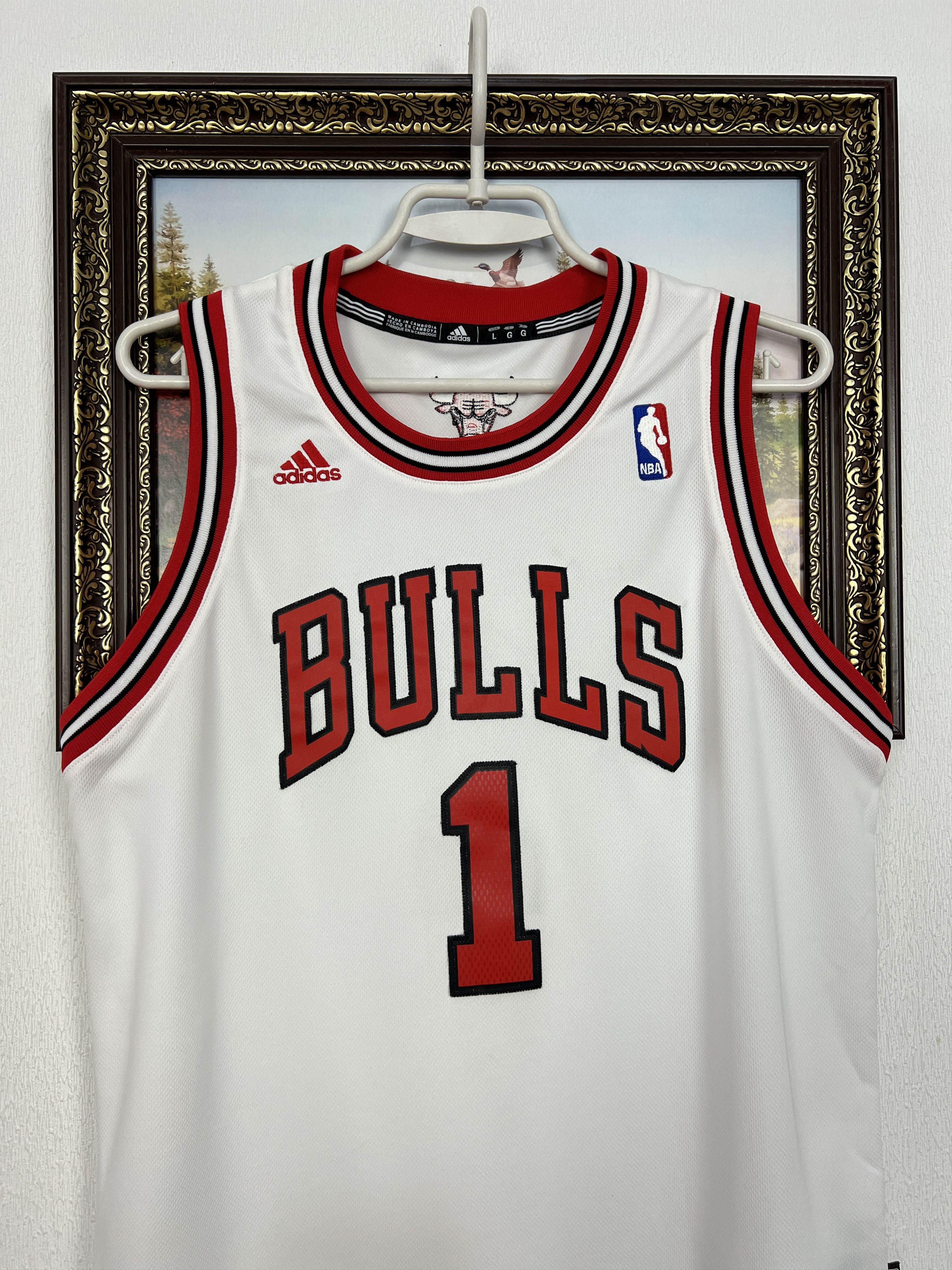 Adidas Chicago Bulls NBA #1 Rose Jersey Shirt Rare Boys Size L Size US XXS / EU 40 - 2 Thumbnail