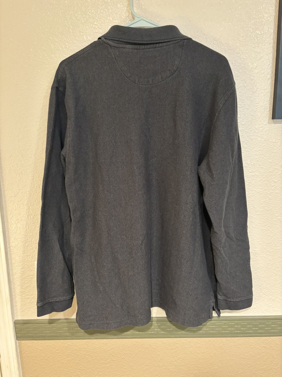 Haggar Dark Grey Long Sleeve Polo Size US XL / EU 56 / 4 - 2 Thumbnail