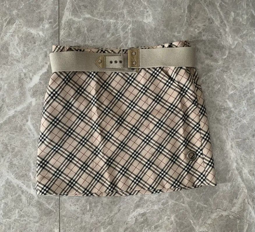 Burberry Burberry Khaki Wool Blend Short Skirt Size 23" - 1 Thumbnail