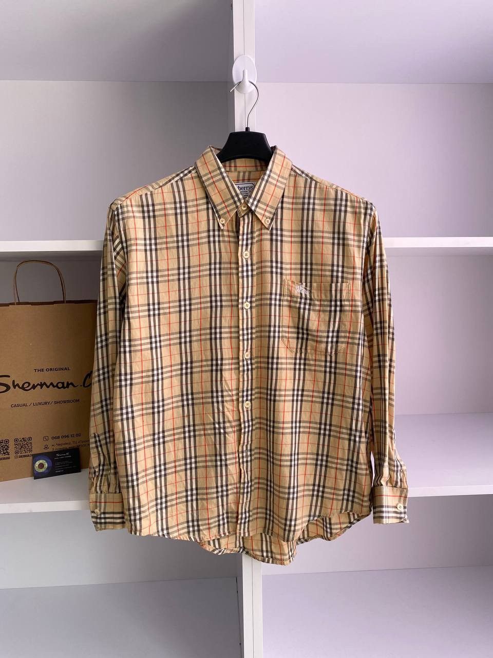 Vintage Burberry WOMENS Classic Check Button Up Shirt