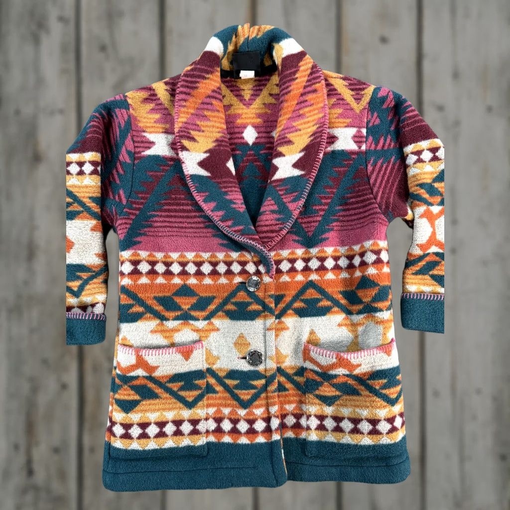 Vintage VINTAGE Circle T Sweater Mens Small Southwest Shawl Collar Cardigan 90s Size US S / EU 44-46 / 1 - 1 Thumbnail