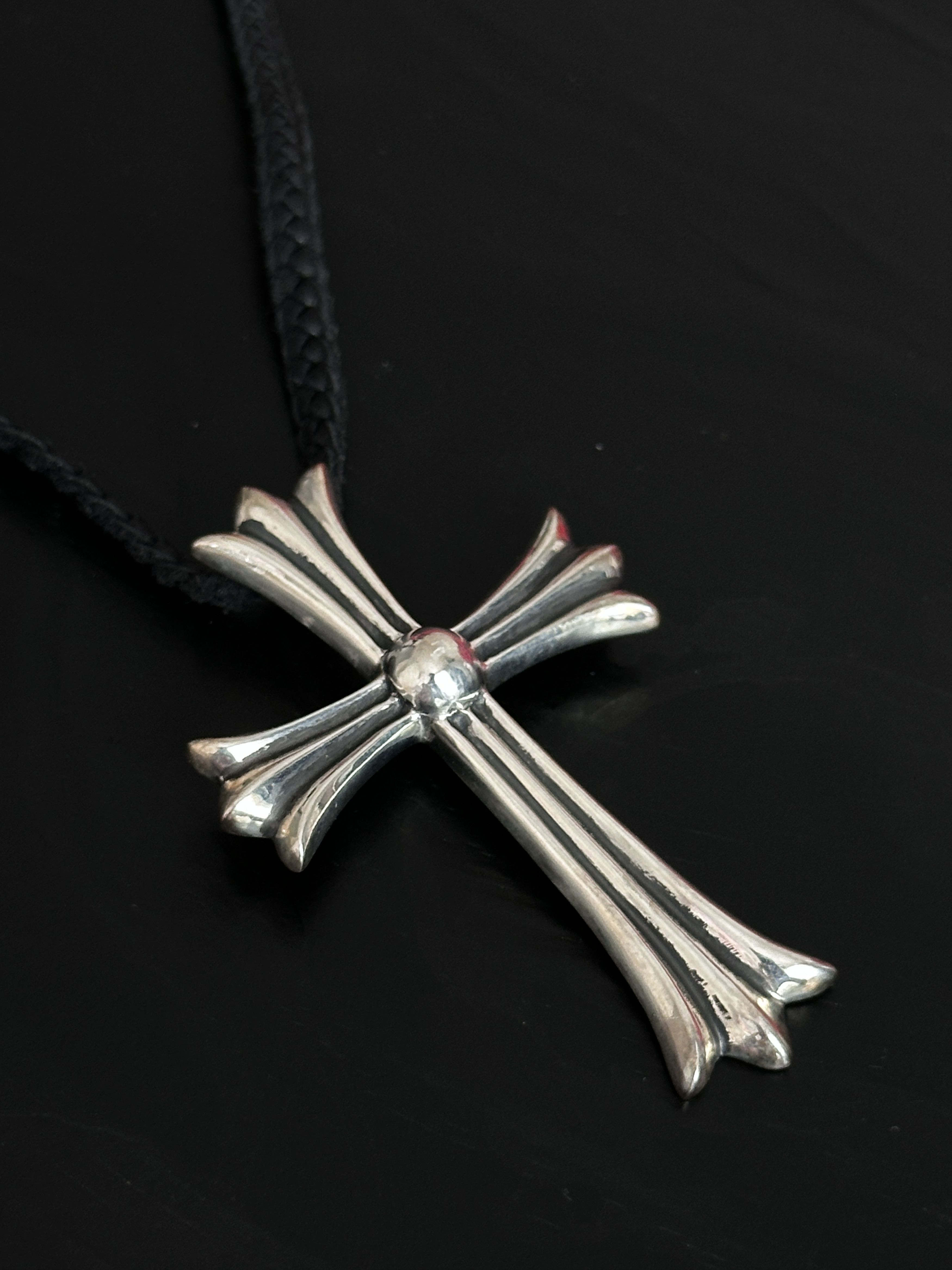 Chrome Hearts Chrome Hearts CH Cross LRG Large Pendant Top Leather Size ONE SIZE - 13 Thumbnail