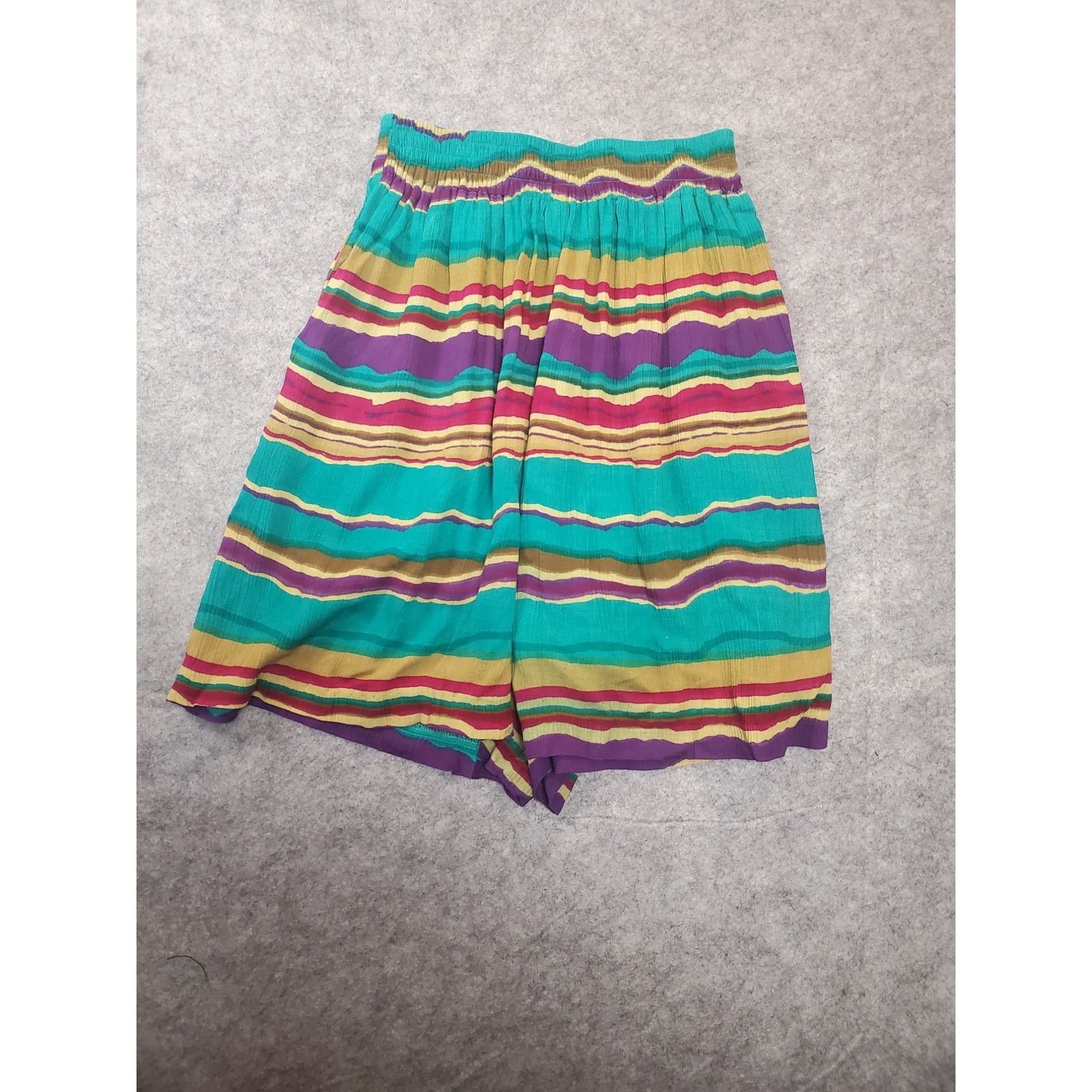 Other Women's Vintage Courtwell M Stripe Pull On Bermuda Shorts Size 24" / US 00 / IT 34 - 1 Thumbnail