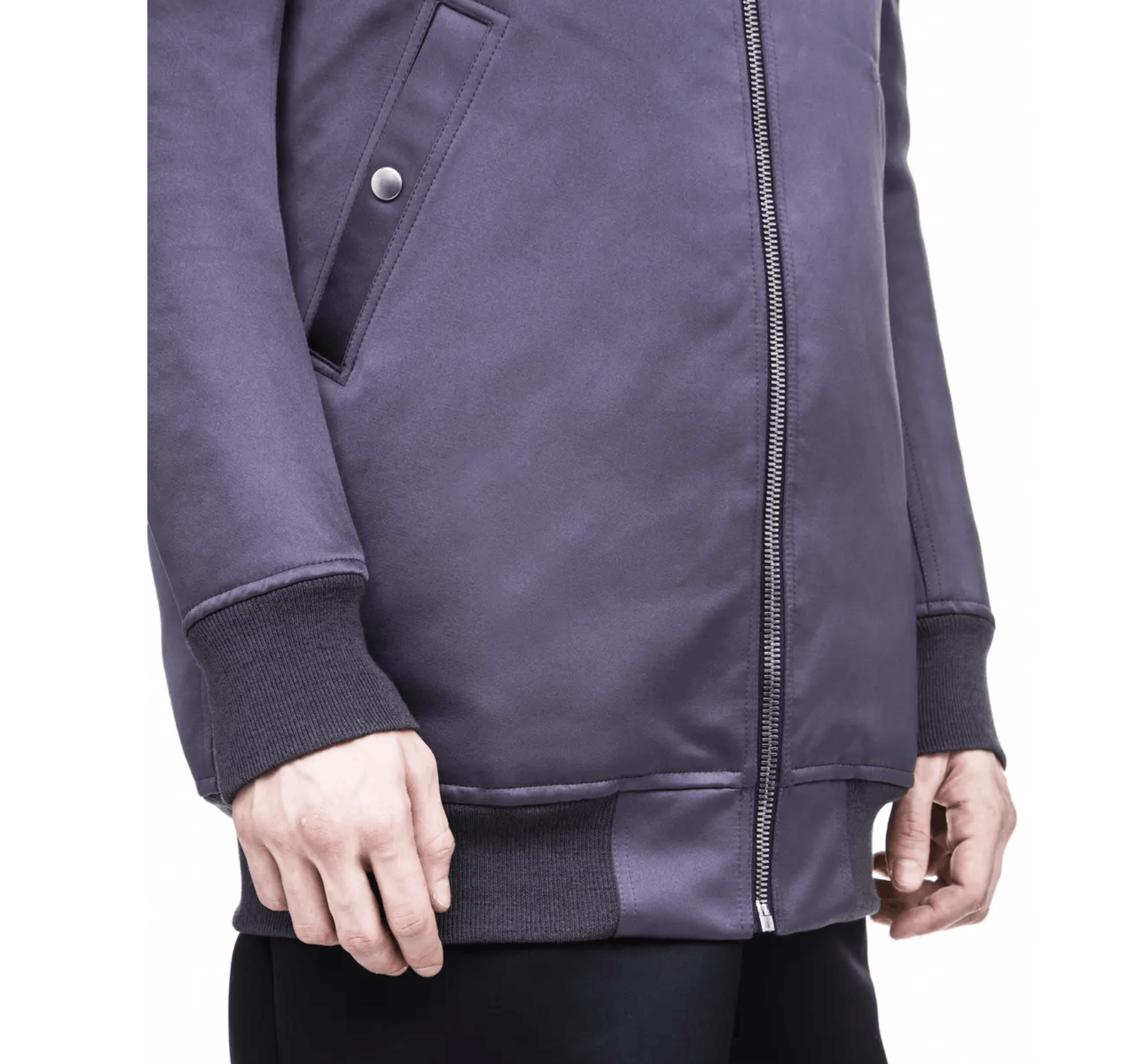 Rick Owens RARE: FW17 Glitter Faun Plum Long Bomber Jacket IT 50 – Size US M / EU 48-50 / 2 - 14 Thumbnail