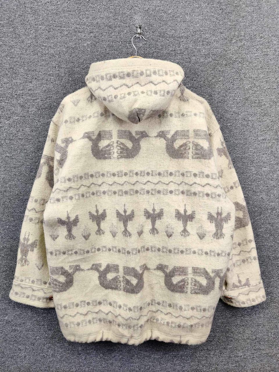 Aztech Mountain Vintage Aztech Mountain Wool Hooded Coat Jacket Size US L / EU 52-54 / 3 - 8 Thumbnail