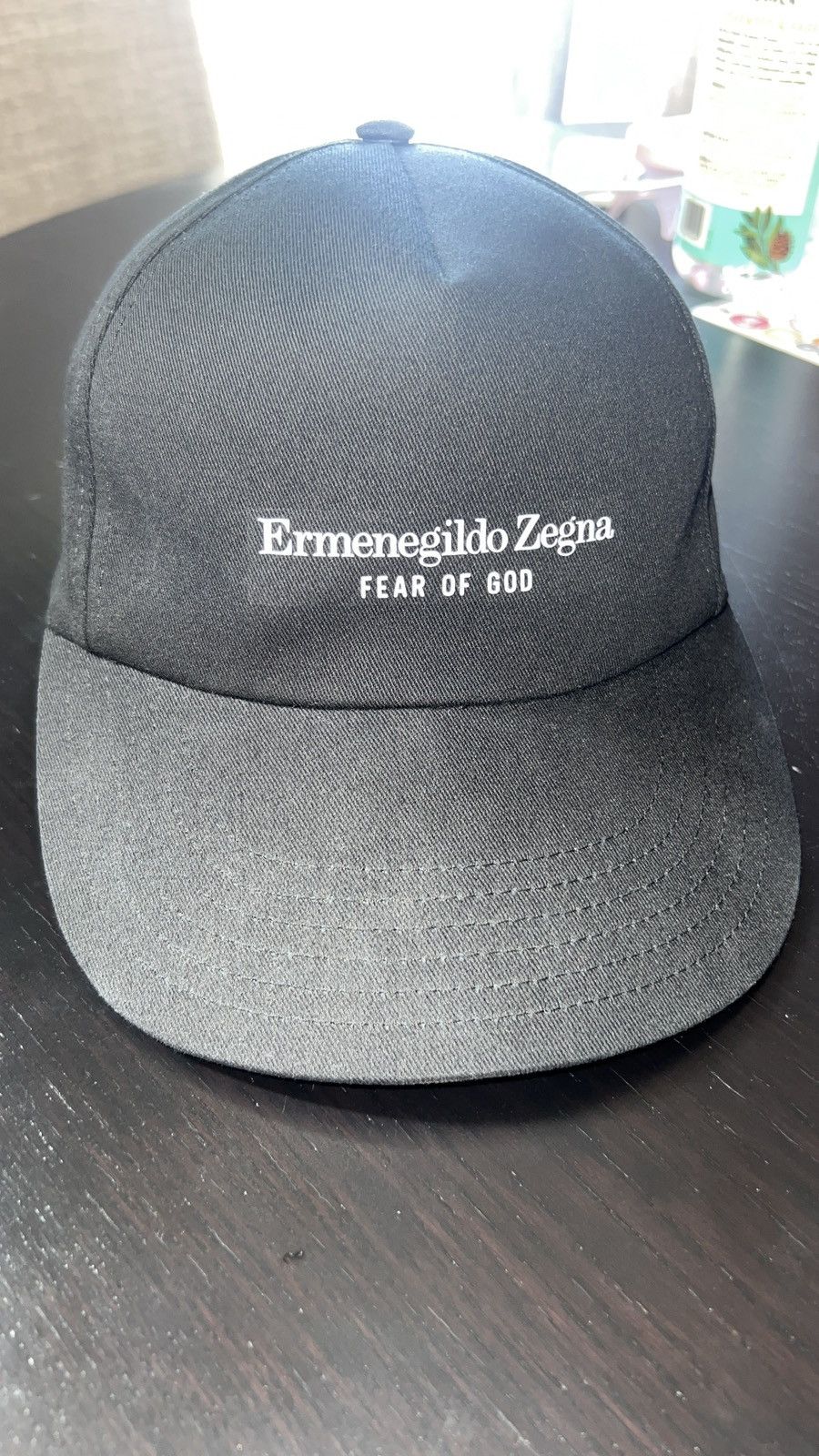 Ermenegildo Zegna × Fear of God Fear Of God X Ermenegildo Zegna Baseball Hat Black Size ONE SIZE - 2 Thumbnail