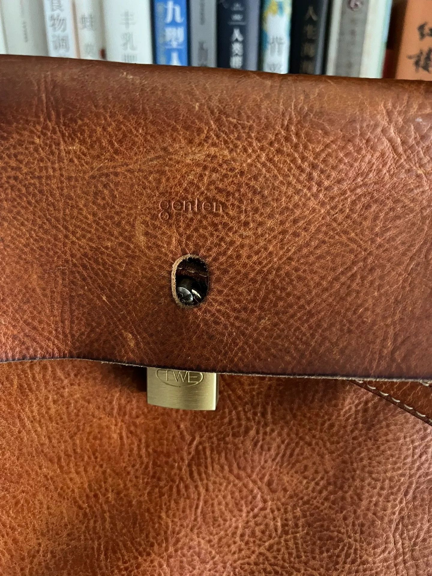 Gents Genten Vintage Leather Bag Size ONE SIZE - 3 Thumbnail