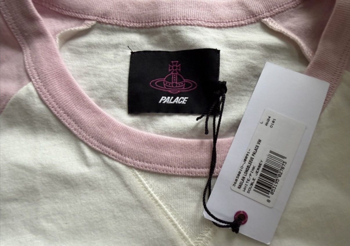 Palace × Vivienne Westwood Palace x Vivienne Westwood Raglan Long Sleeve Tee Pink Size US L / EU 52-54 / 3 - 8 Thumbnail