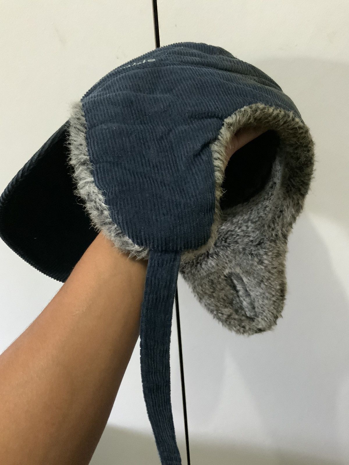 Japanese Brand Reliable Corduroi Fade Mohair Fur Ski Hat Cap Size ONE SIZE - 11 Thumbnail