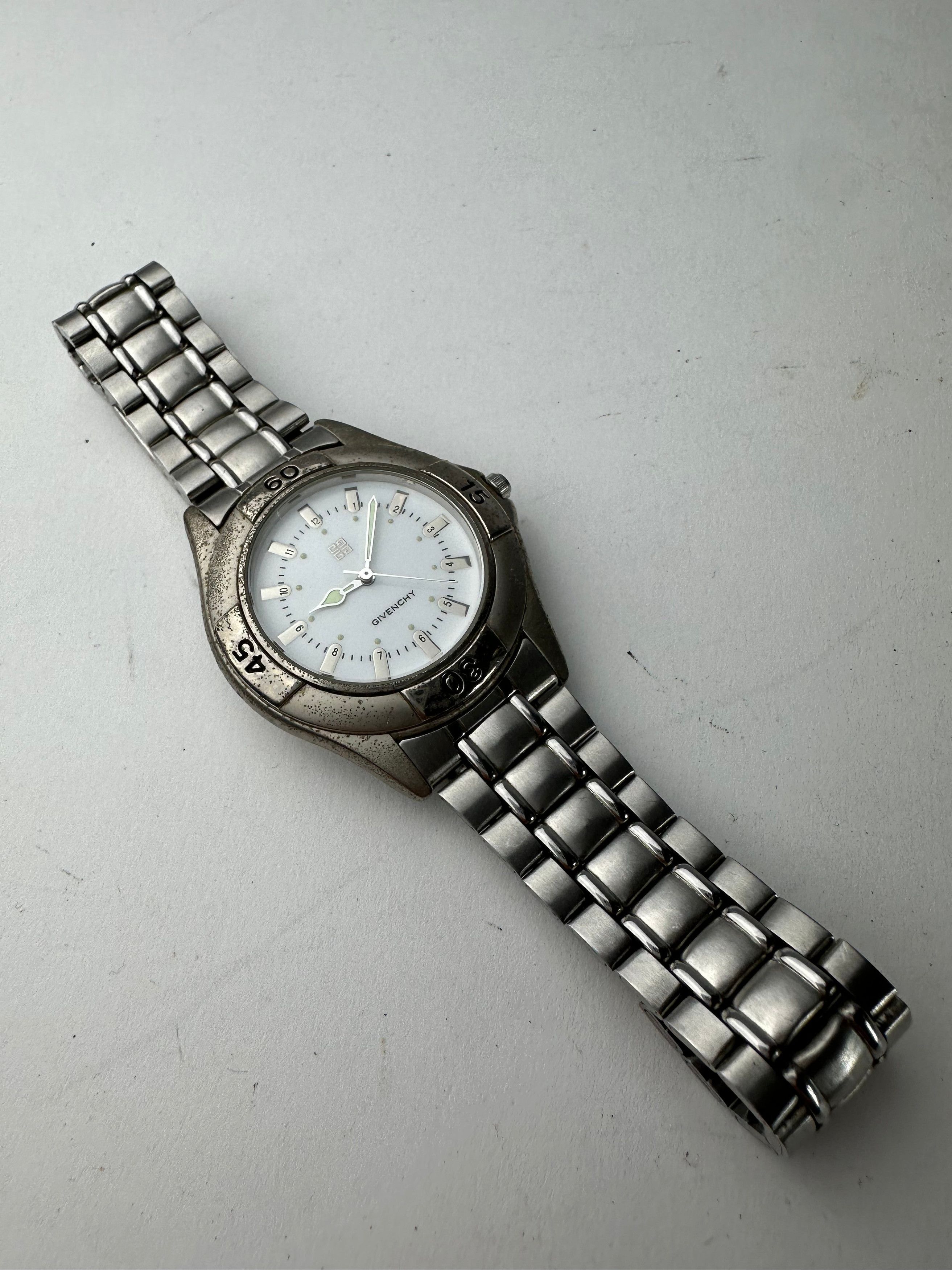 Givenchy Vintage Quartz Steel Watch Silver Size ONE SIZE - 1 Thumbnail