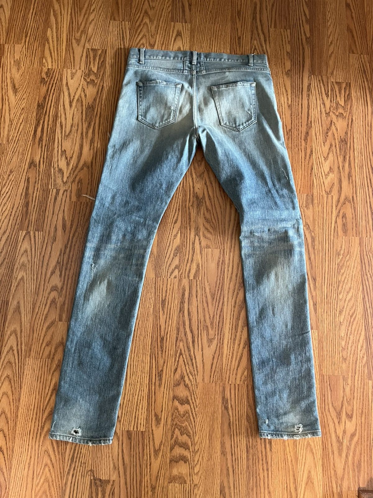 Saint Laurent Paris Saint Laurent D02 Distressed Denim Size US 31 - 2 Thumbnail