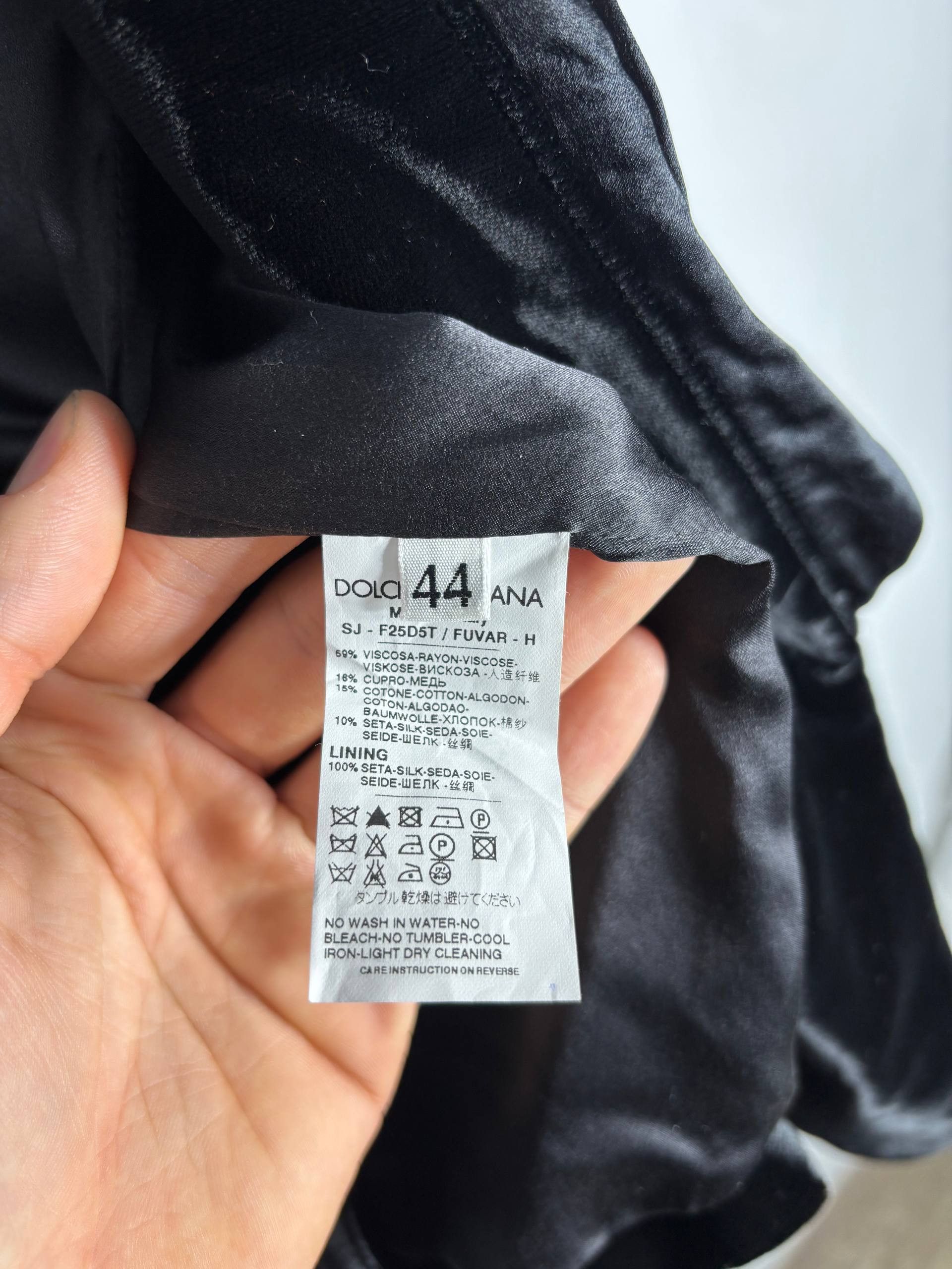 Dolce & Gabbana Dolce & Gabbana Velvet Silk Tuxedo Blazer Shawl Collar 44 IT Size M / US 6-8 / IT 42-44 - 11 Thumbnail