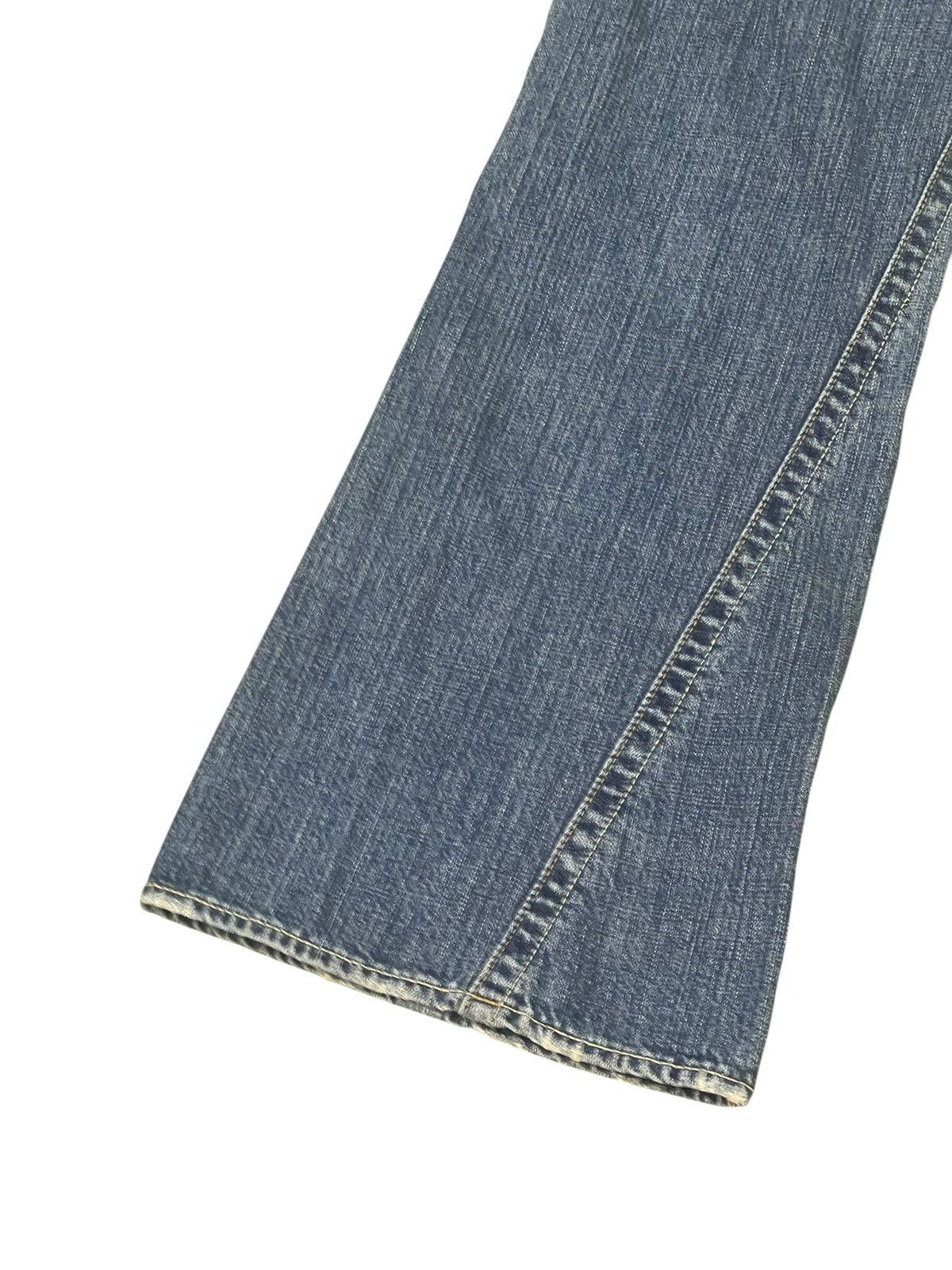 Japanese Brand Flare Jeans Rush Hour Distress Denim Boot Cut 2🟦2 Size US 35 - 15 Thumbnail