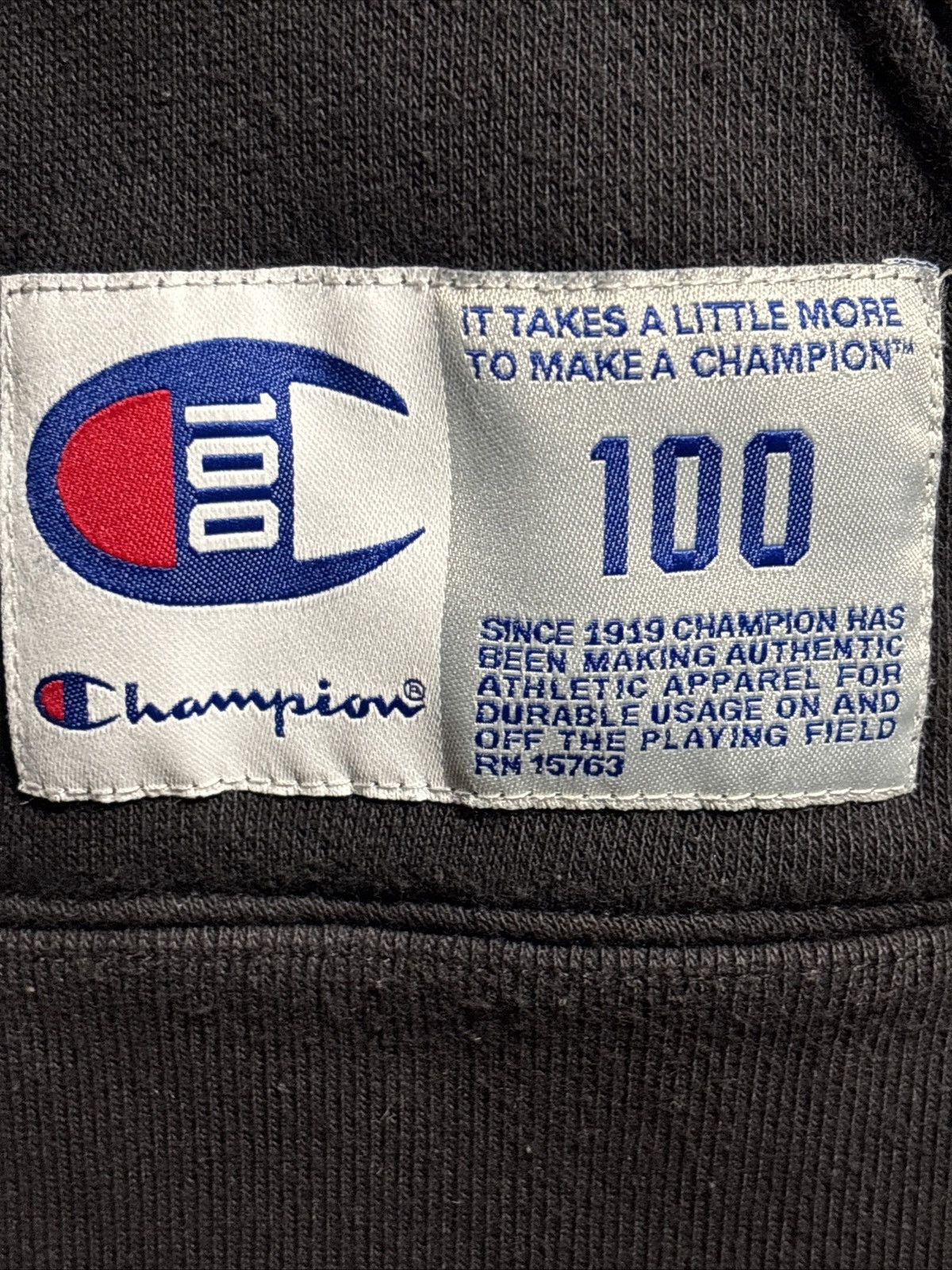 Champion Champion Powerblend Men's Hoodie, Script Logo - Black, XL Size US M / EU 48-50 / 2 - 5 Thumbnail