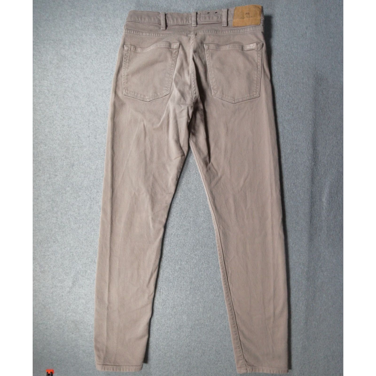 Paul Smith Paul Smith Jeans Mens 30x31 Beige Denim Tapered Fit Stretch Casual Adult Pants Size US 30 / EU 46 - 7 Thumbnail