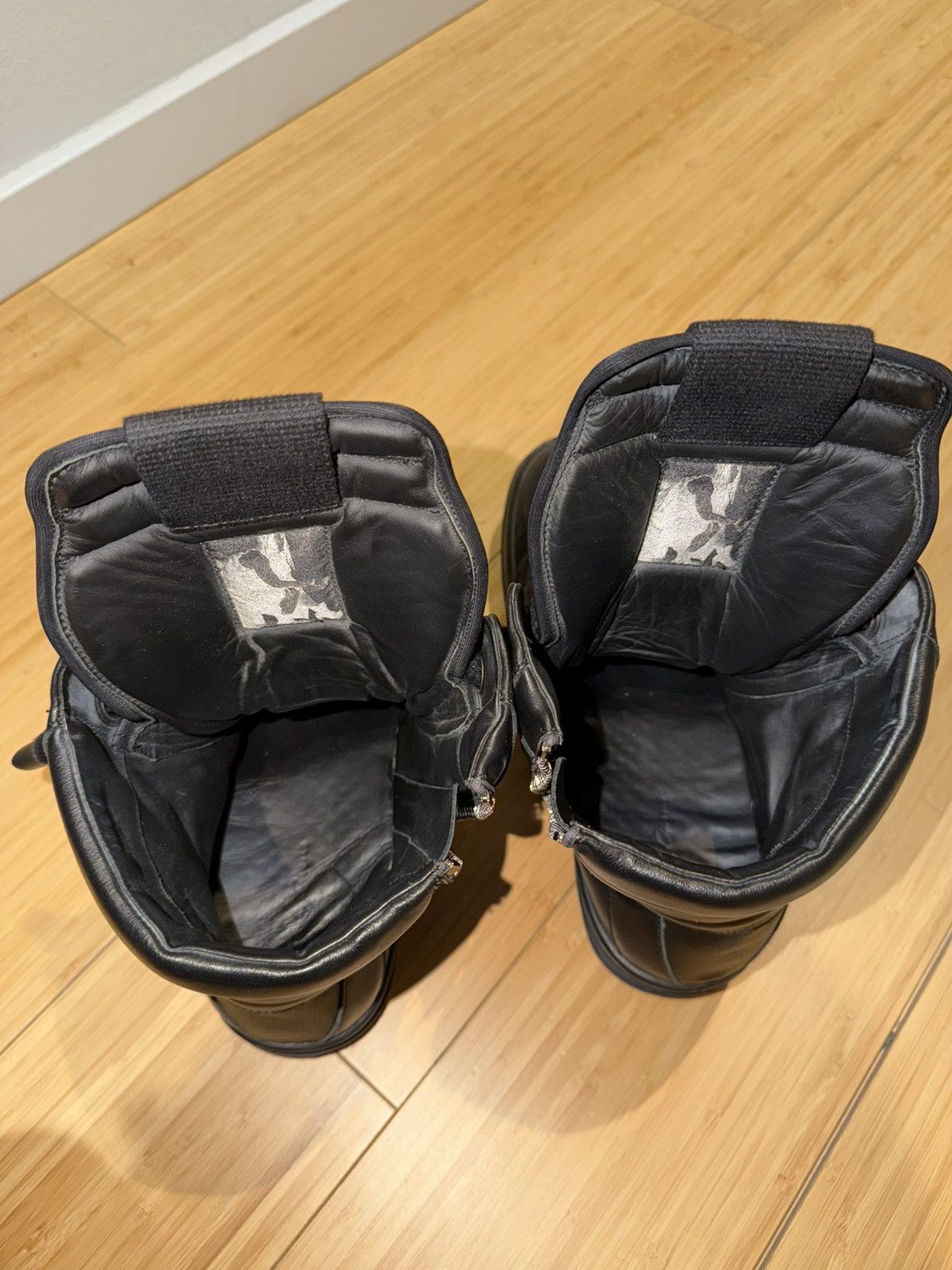 Rick Owens ‘Triple Black’ Jumbo Lace Geobaskets Size US 10 / EU 43 - 5 Thumbnail