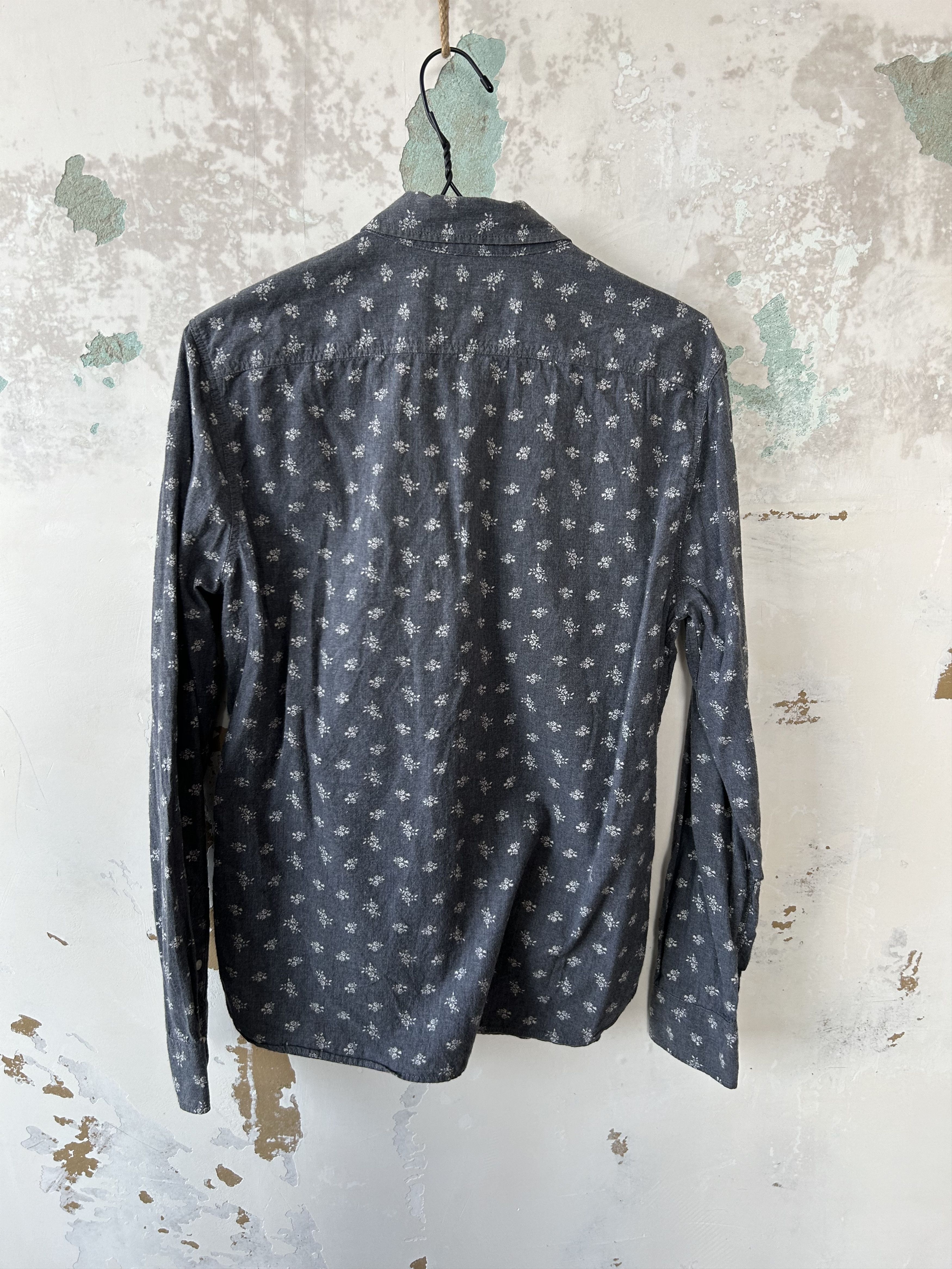 Allsaints ALL SAINTS Shirt Long Sleeve Brushed Cotton Dogtooth Pattern Size US S / EU 44-46 / 1 - 6 Thumbnail
