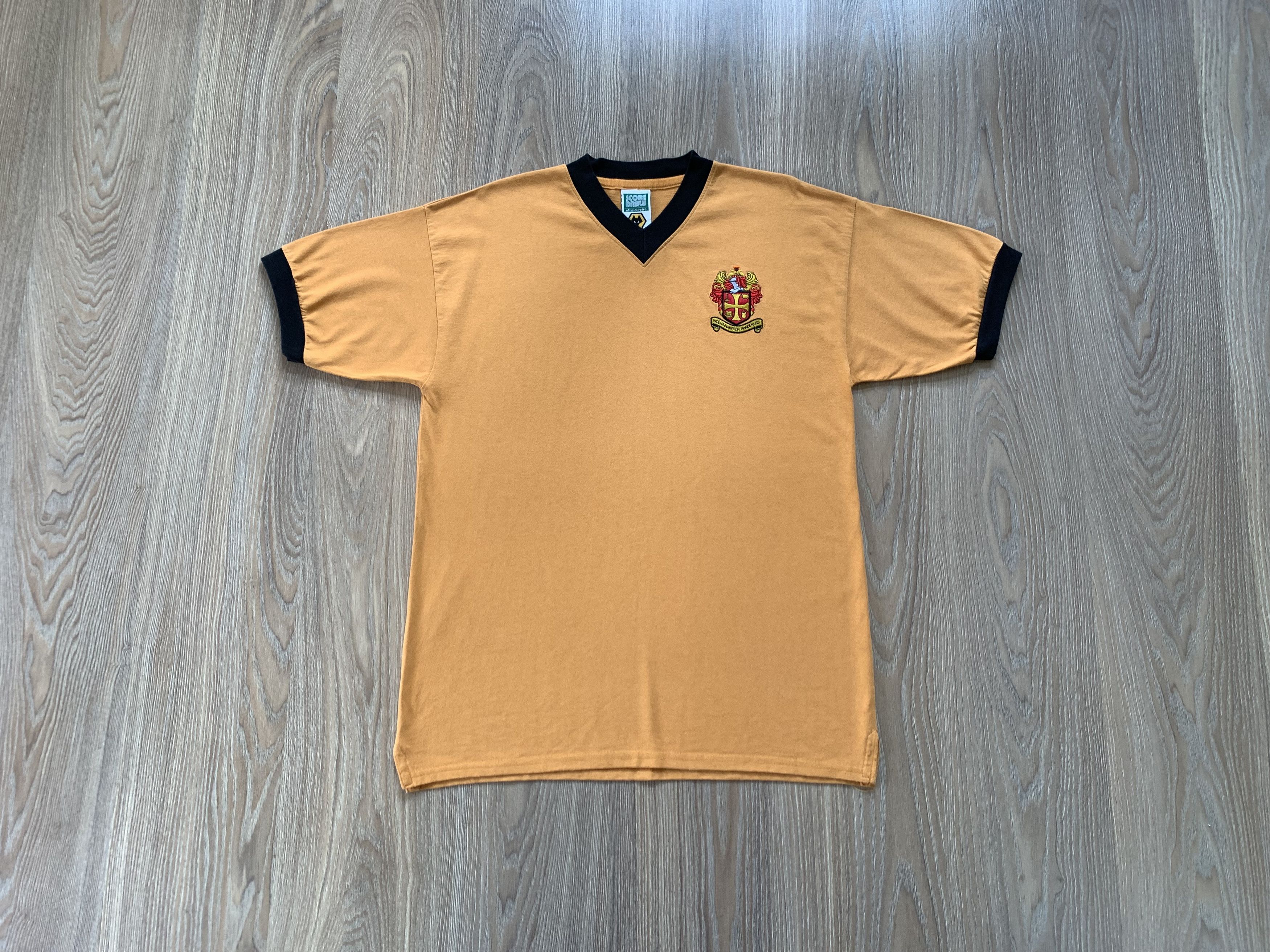 Vintage Vintage Wolverhampton Wanderers FC Score Draw T Shirt Size US L / EU 52-54 / 3 - 1 Thumbnail