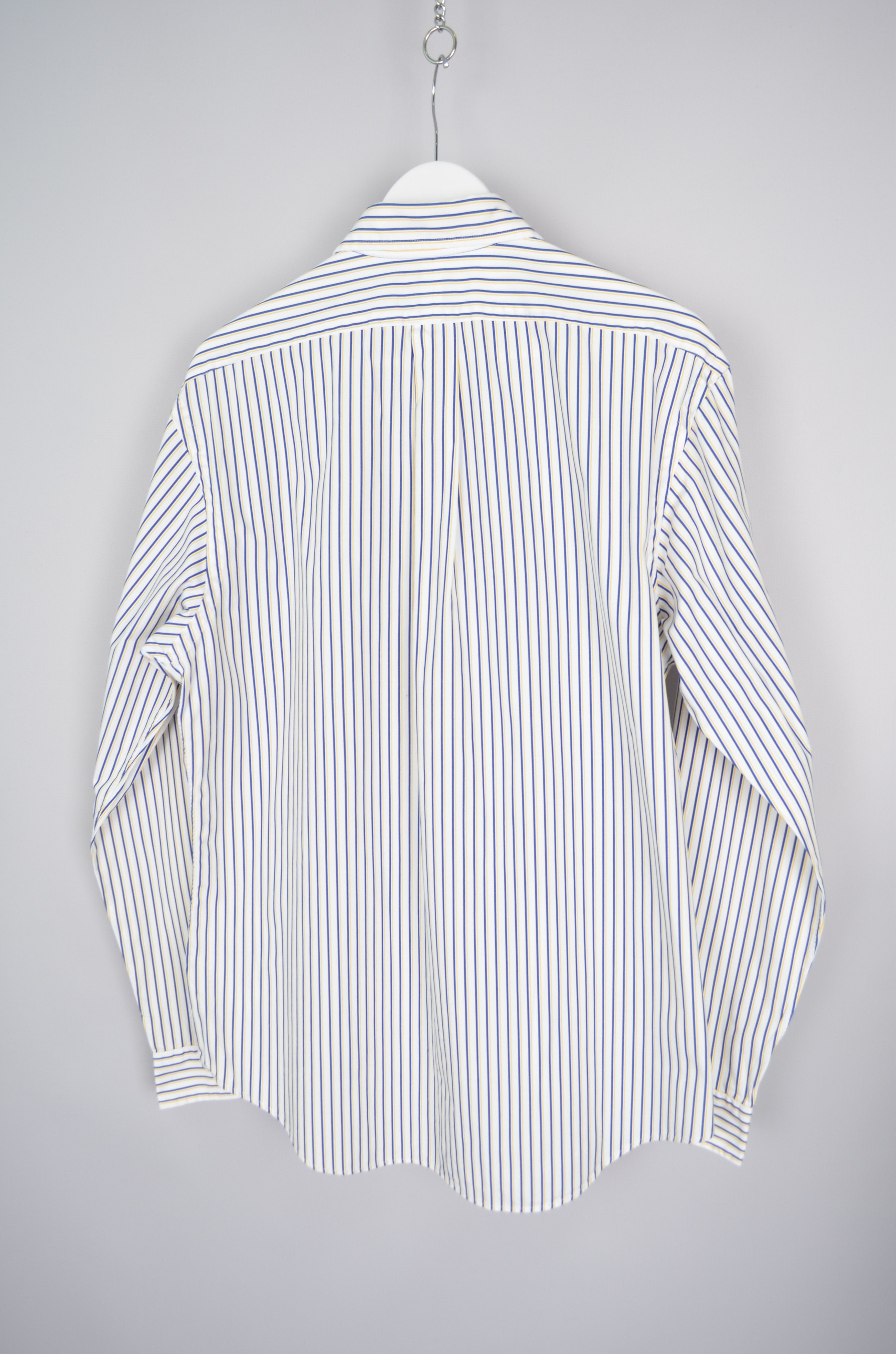 Polo Ralph Lauren Polo Ralph Lauren Striped White Blue Yellow Shirt Size L Size US L / EU 52-54 / 3 - 6 Thumbnail