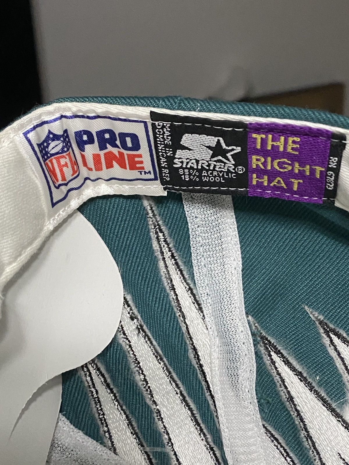 Starter NWT VTG 90s Starter Philadelphia Eagles Shockwave Hat Size ONE SIZE - 10 Thumbnail