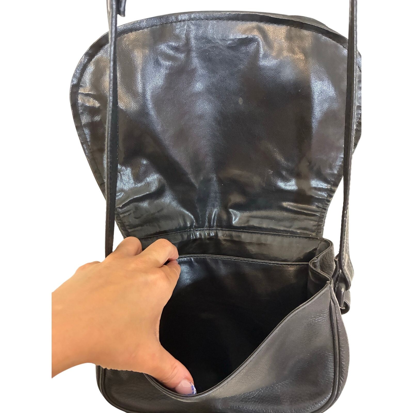 Other John A Brown Women's Black Genuine Leather Crossbody Bag Size ONE SIZE - 3 Thumbnail