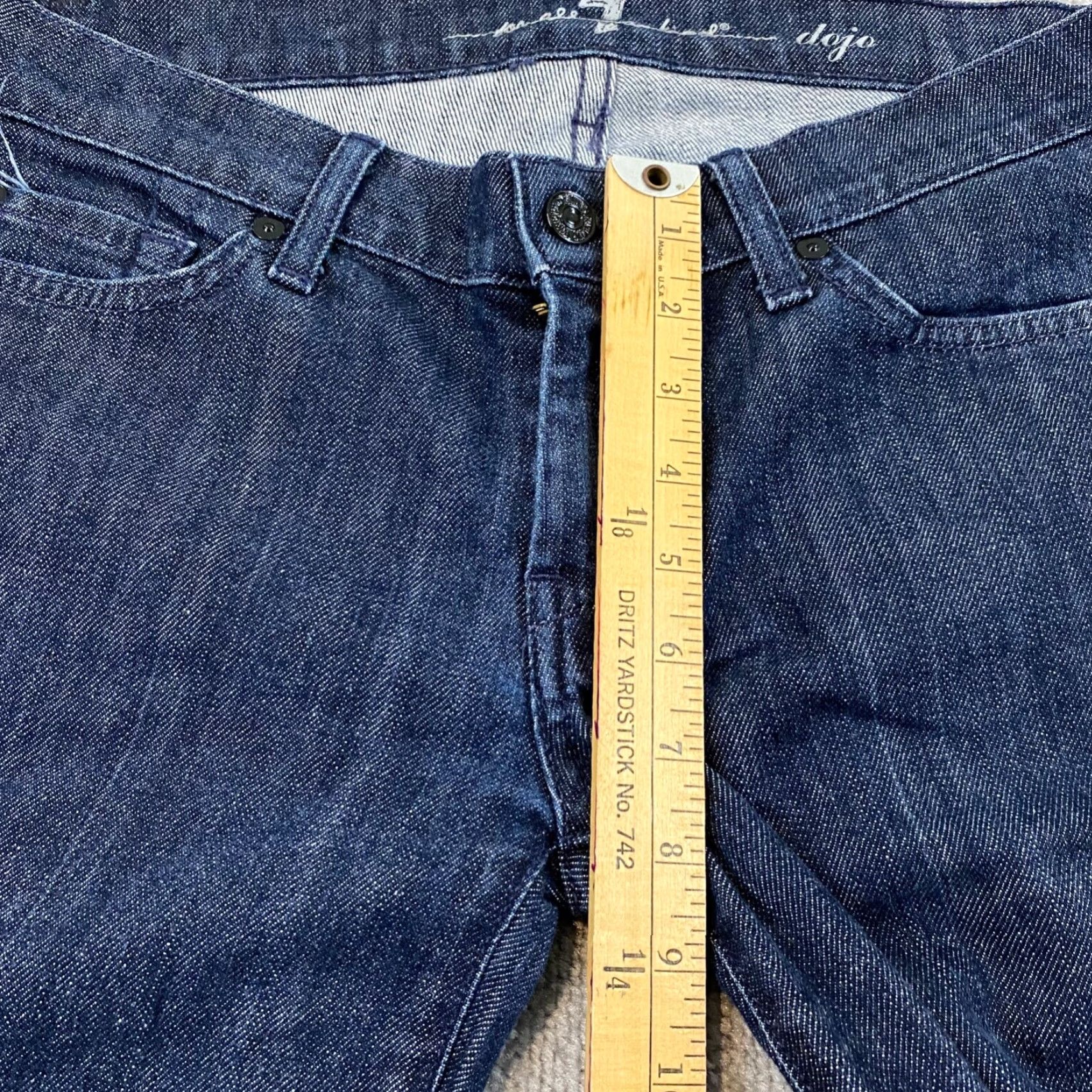 7 For All Mankind 7 For All Mankind Dojo Jeans Womens Flared Jeans 29 Blue Denim 7 For All Mankind Dojo Flared Jeans Womens Sz 29 Mid Rise Stretch Denim (31x32) Size 29" - 6 Thumbnail